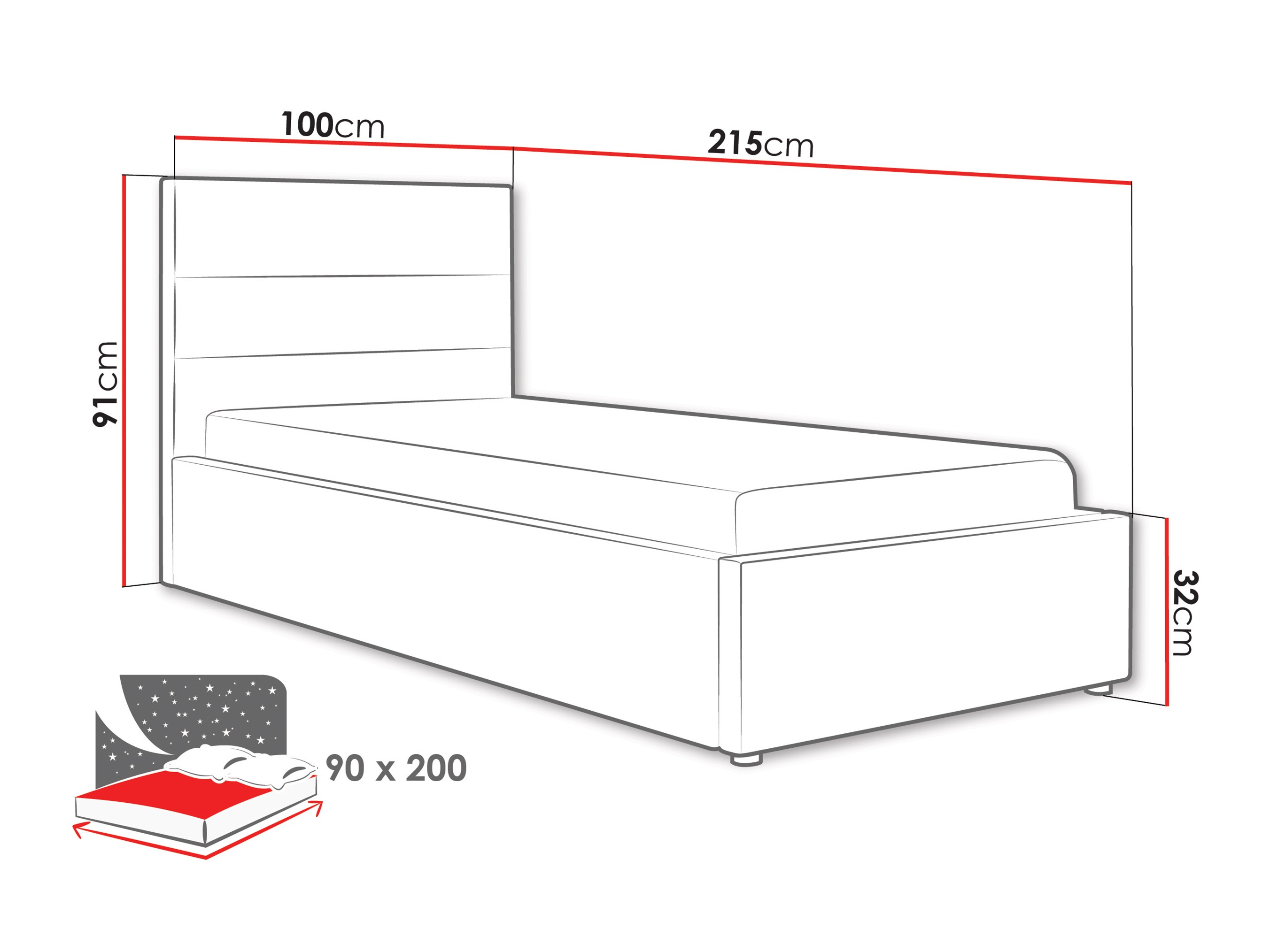 Krevet Comfivo Fabos II (Hlr 19)