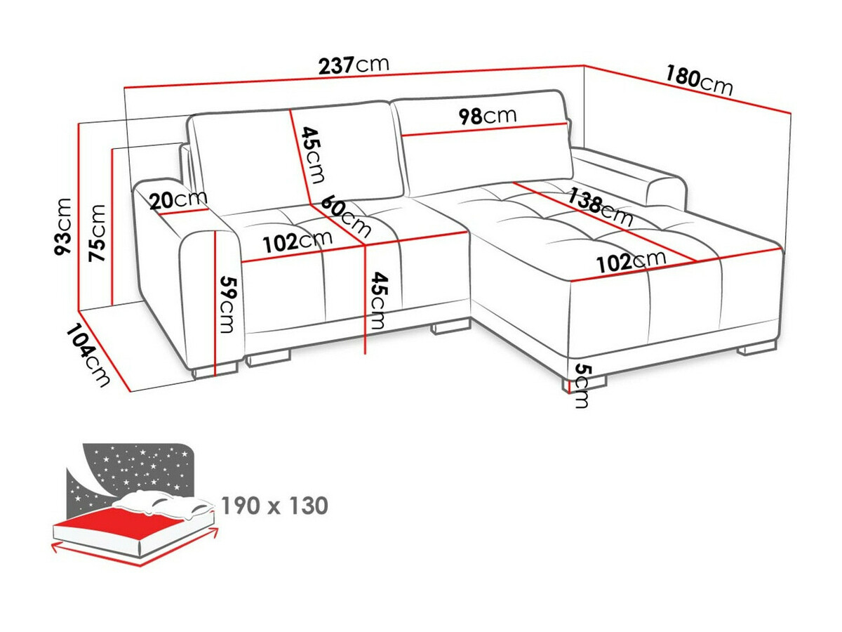 Kutna garnitura SC9972 s oštećenim pakiranjem