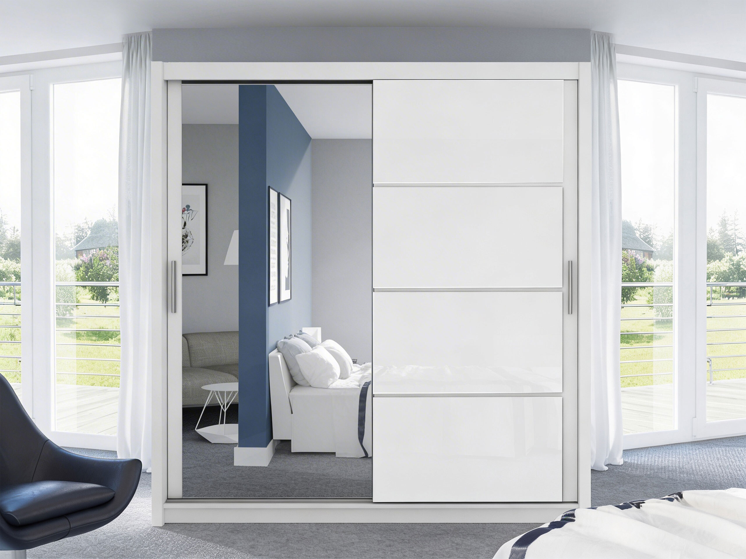 Ormar Honolulu 111 (Bijela + Sjajno bijela)