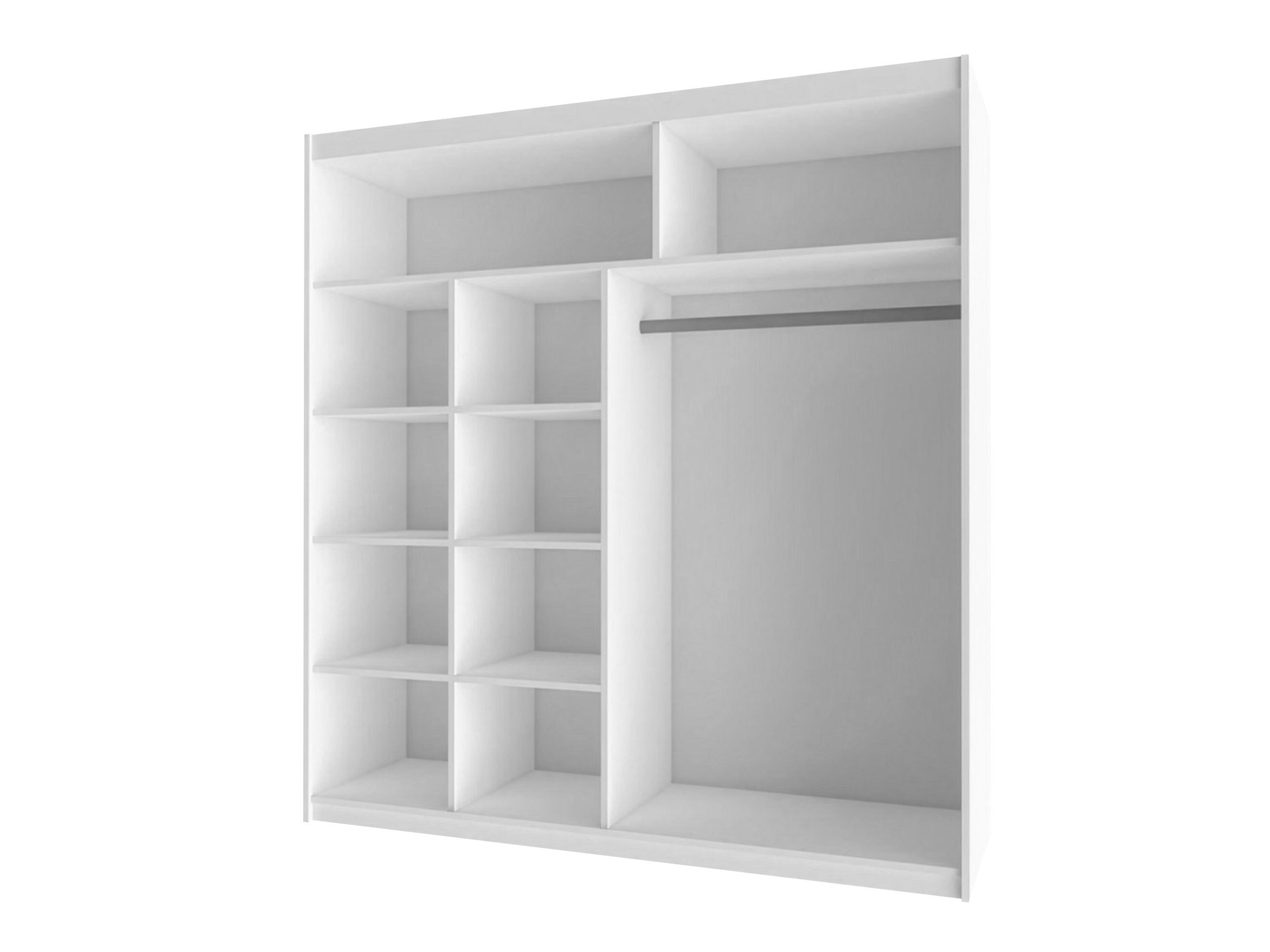 Ormar Honolulu 111 (Bijela + Sjajno crna)