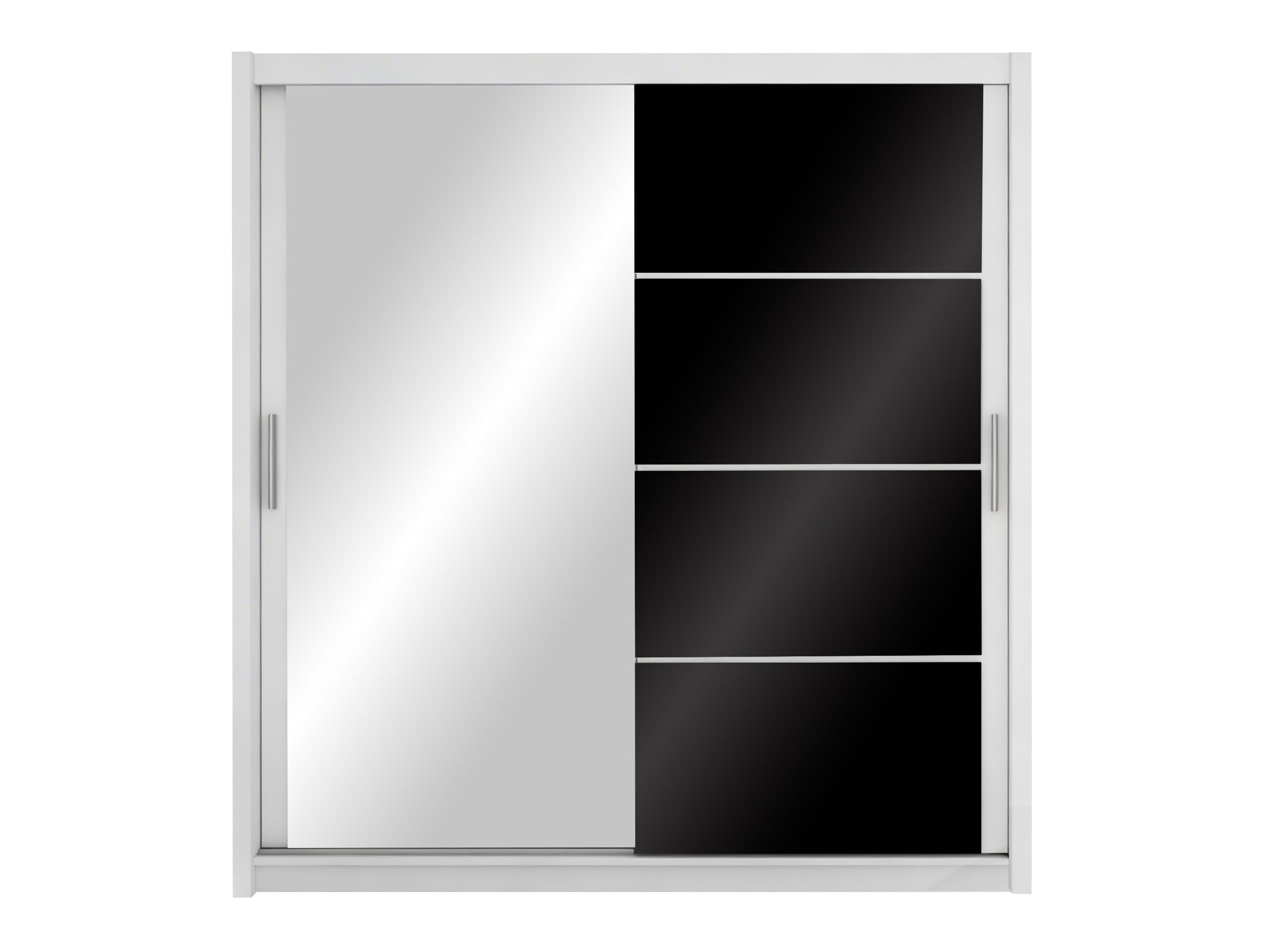 Ormar Honolulu 111 (Bijela + Sjajno crna)