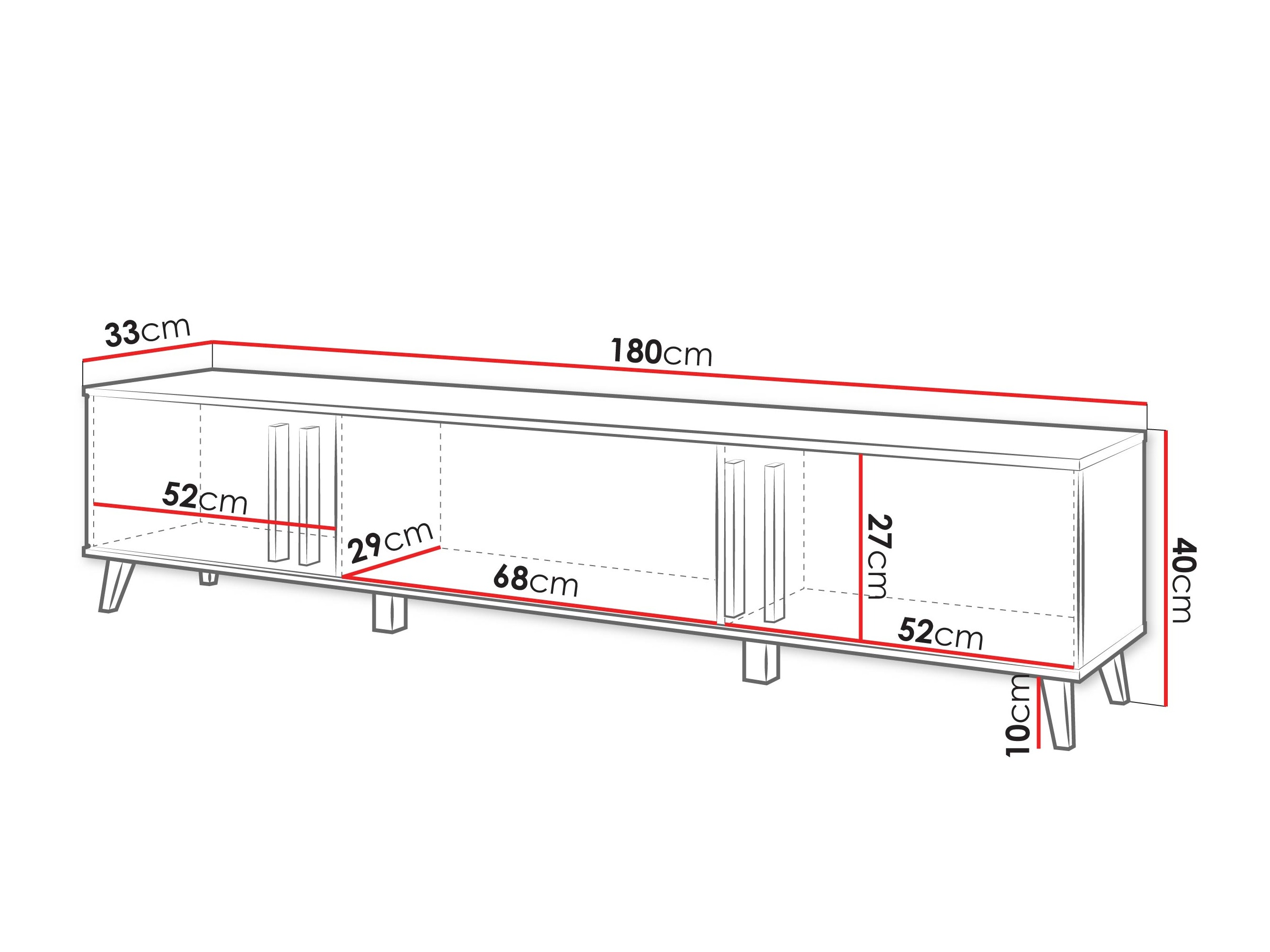 TV stol SC9979 s oštećenim pakiranjem