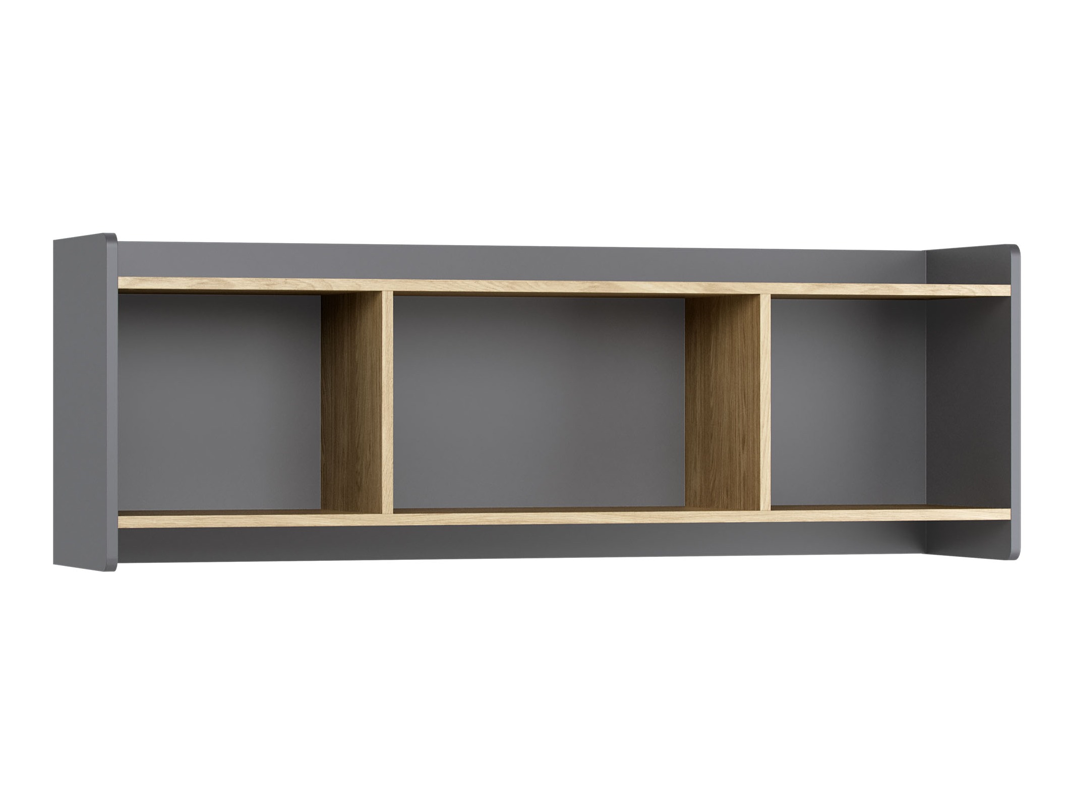 Zidna polica Velrome 107 (Hrast + Grafit)