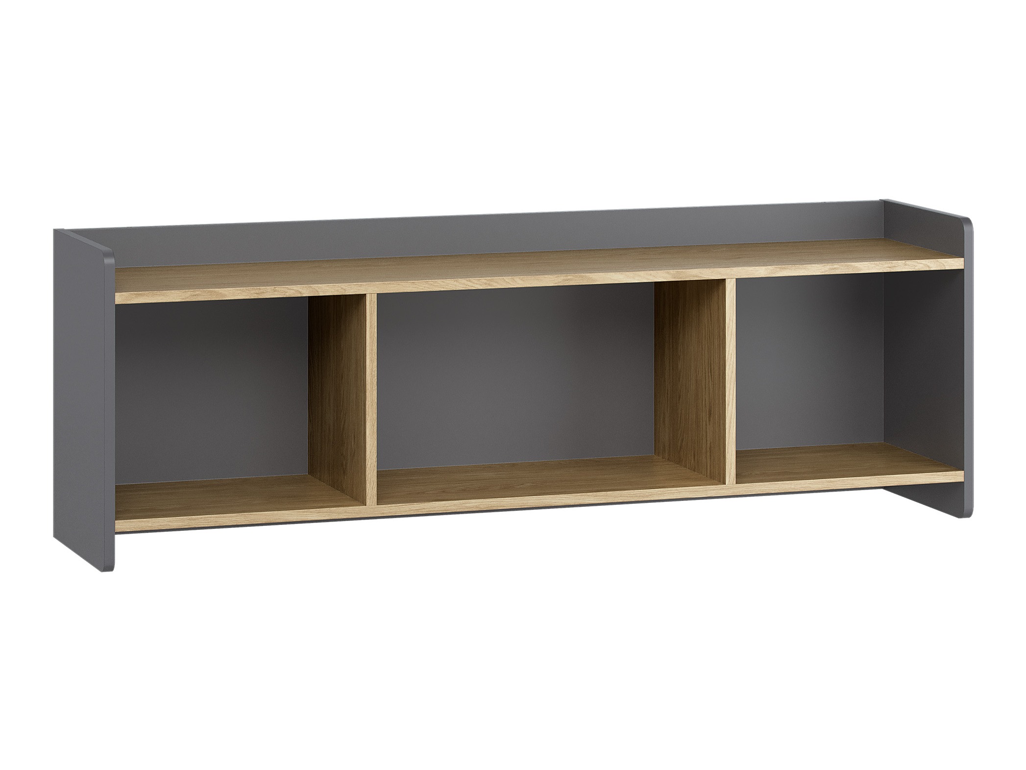 Zidna polica Velrome 107 (Hrast + Grafit)