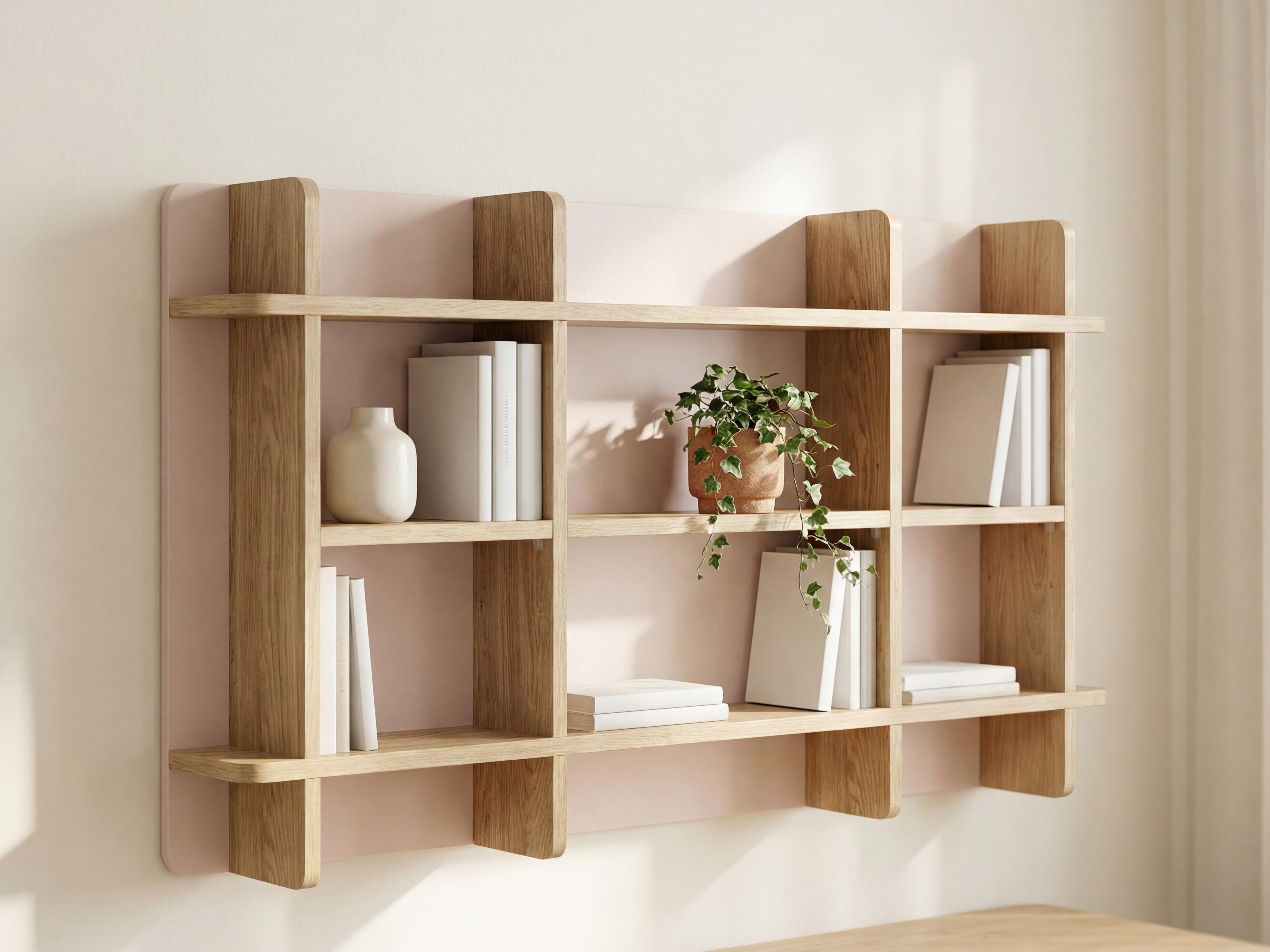 Zidna polica Velrome 108 (Hrast + Bež)