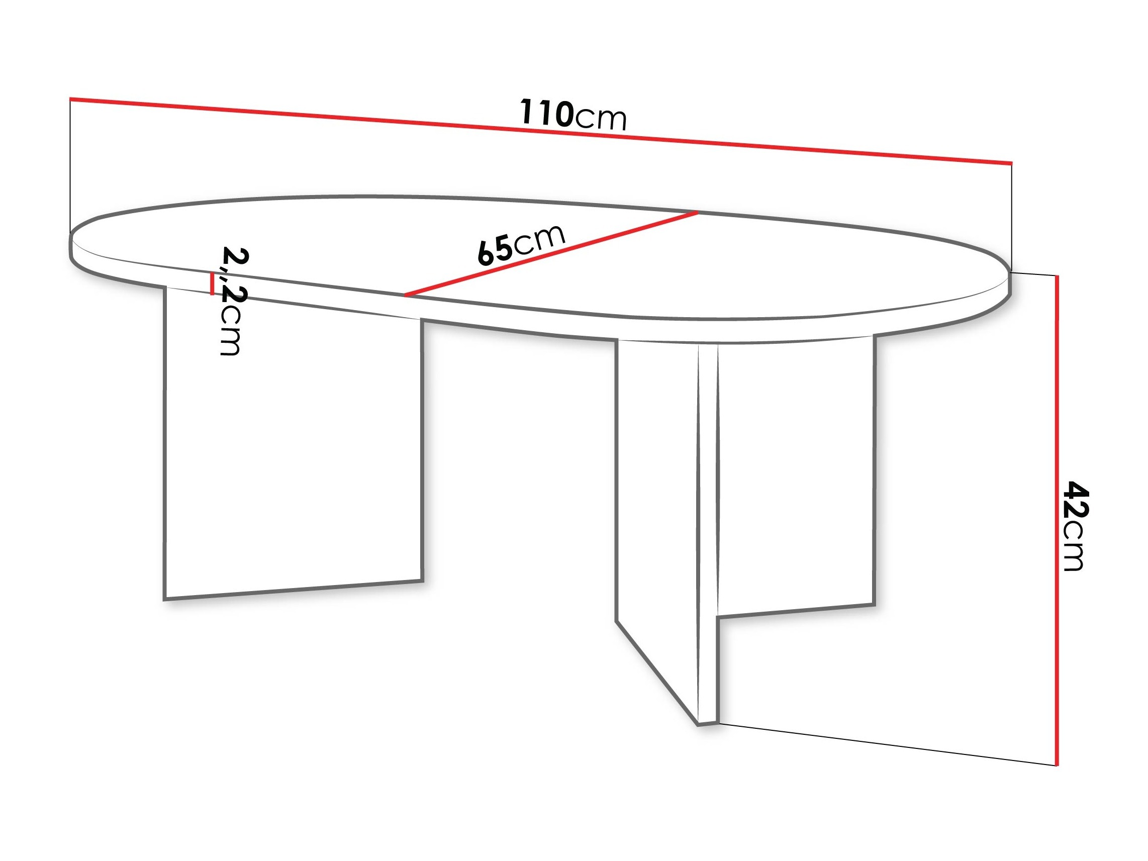 Stolić za kavu Comfivo Fungus (Hrast)