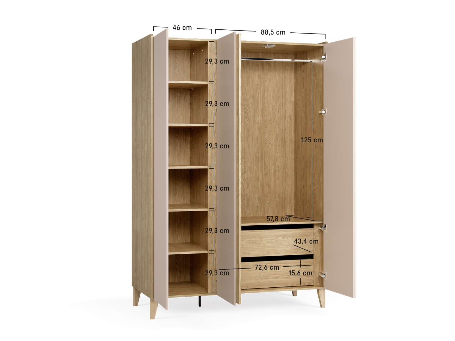 Ormar Velrome 110 (Hrast)