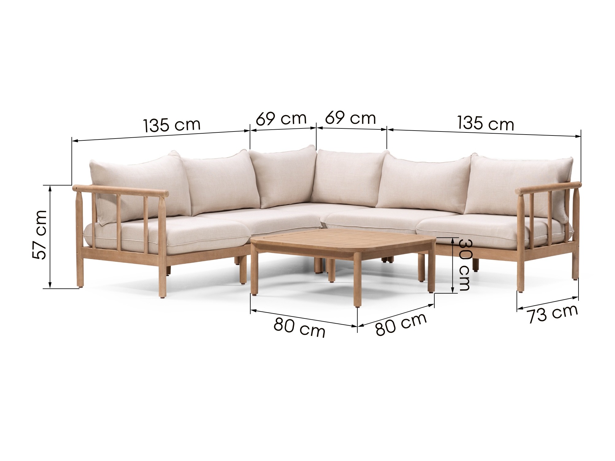 Set vrtnog namještaja Burleson 583