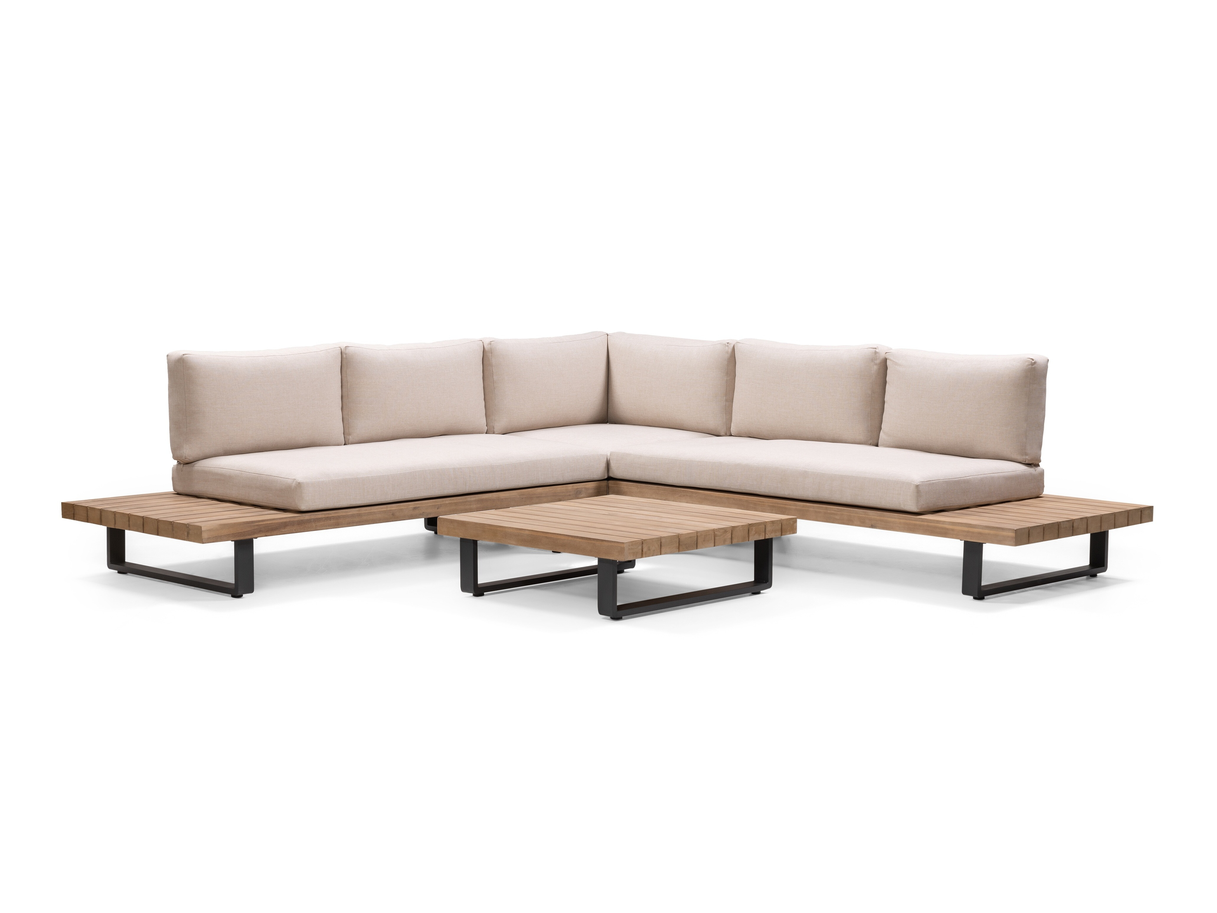 Set vrtnog namještaja Burleson 584 (Bež + Bagrem)