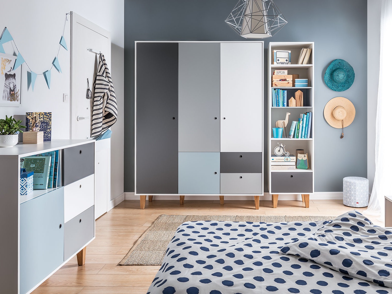 Ormar Domfera 101 (Svijetlo plava)