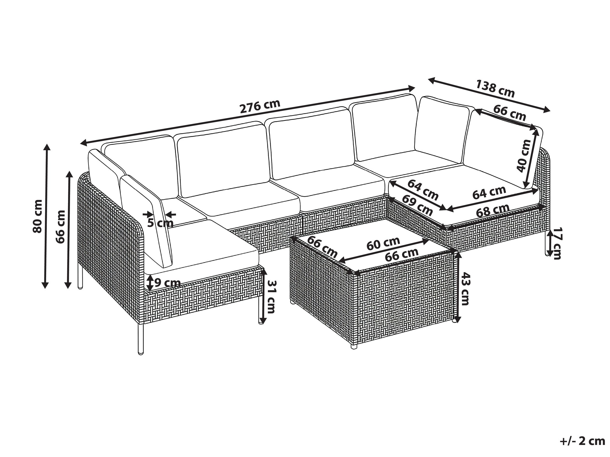 Set vrtnog namještaja Domenou 103