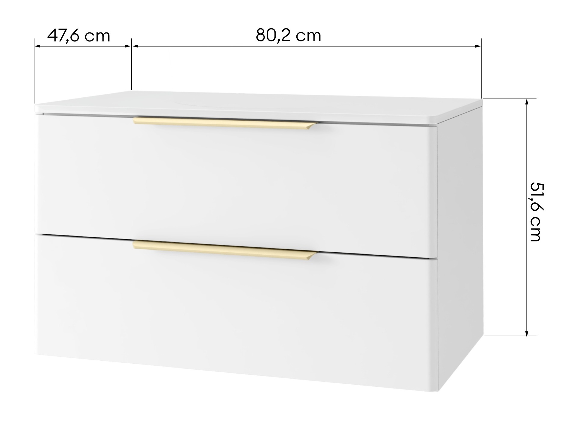 Zidni ormarić za umivaonik Burleson 596