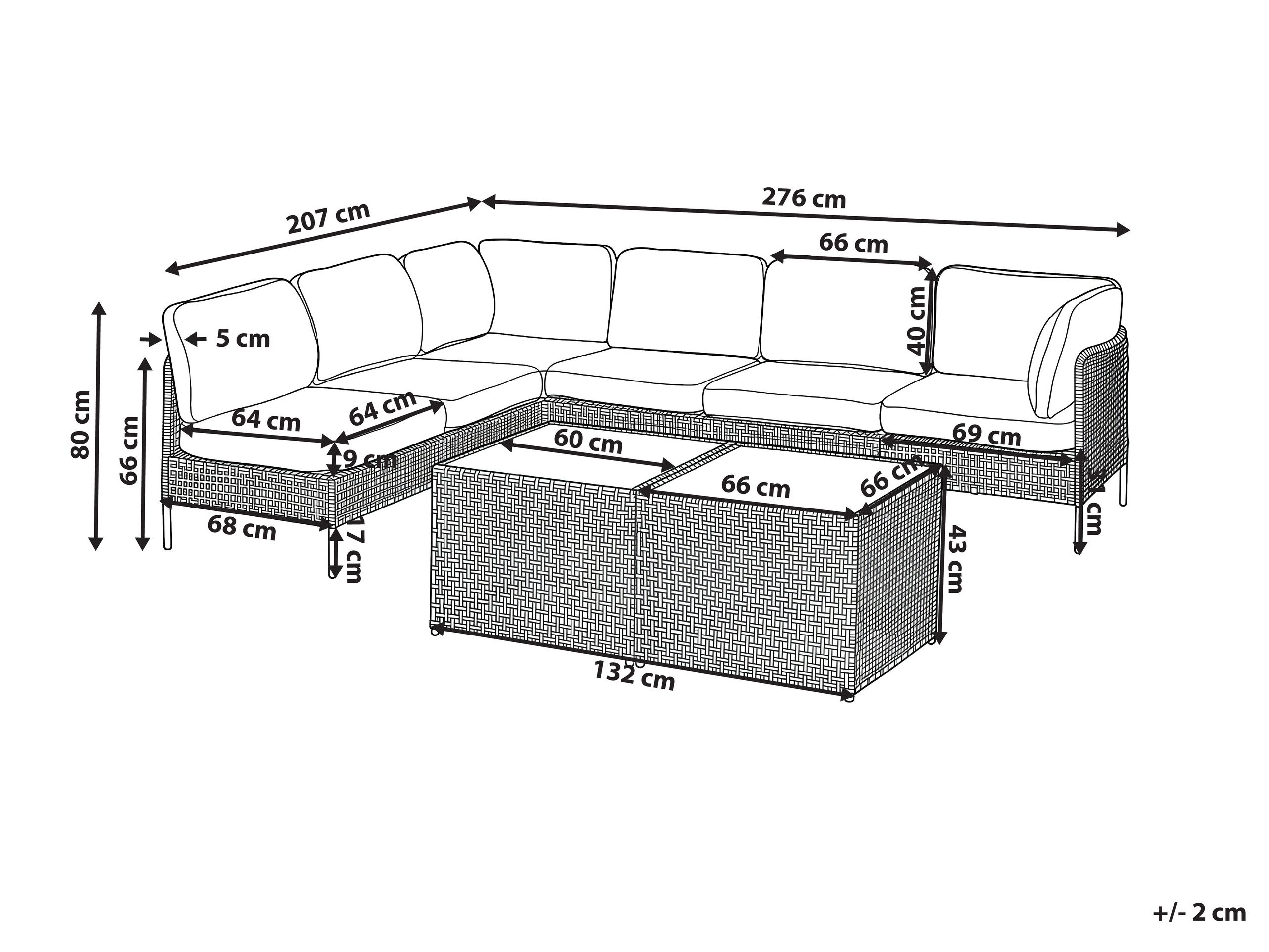 Set vrtnog namještaja Domenou 104