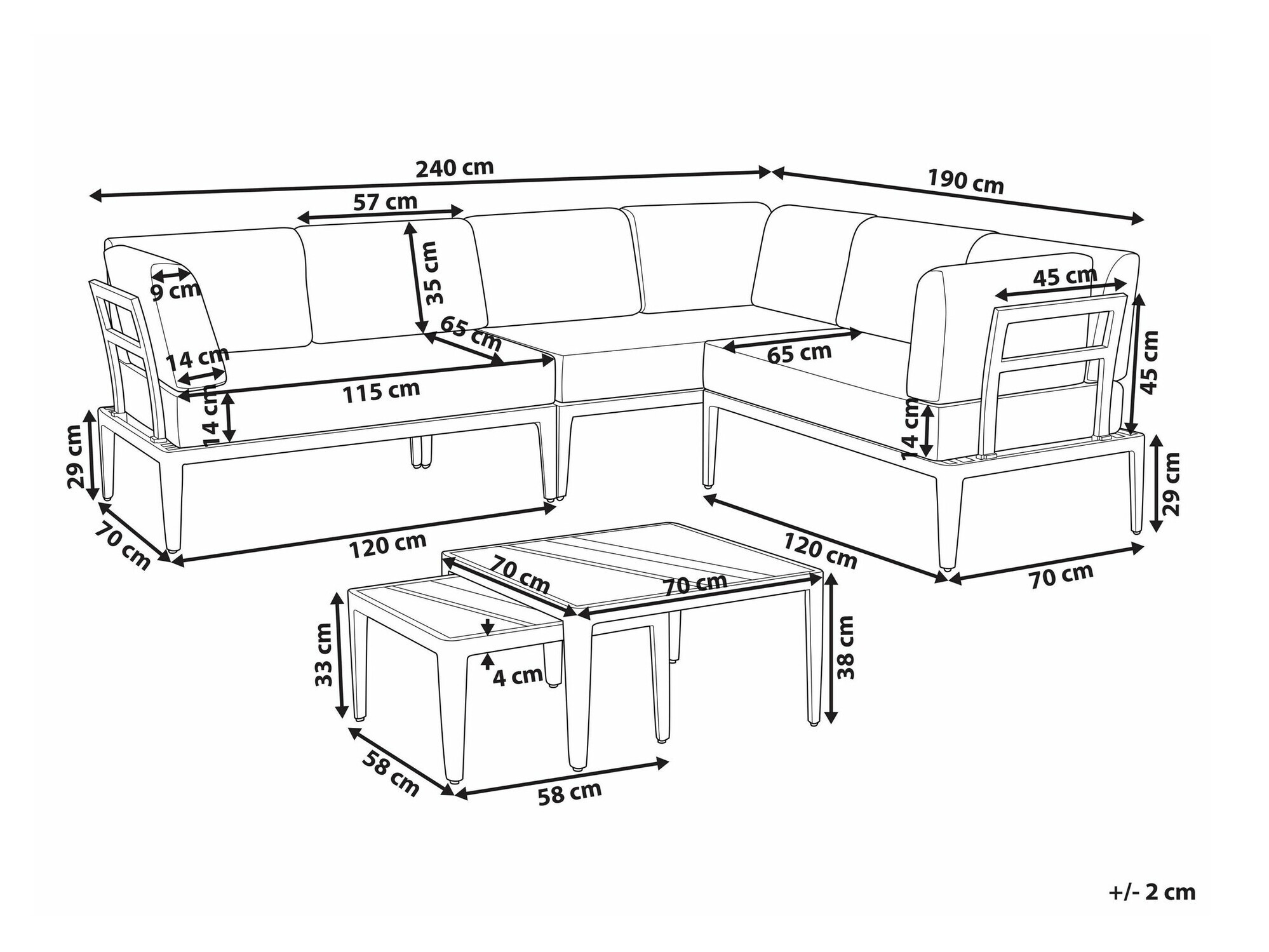 Set vrtnog namještaja SC10019
