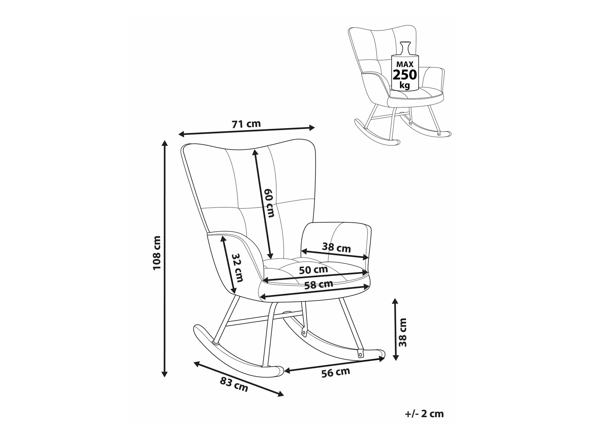 Stolica za ljuljanje SC10018