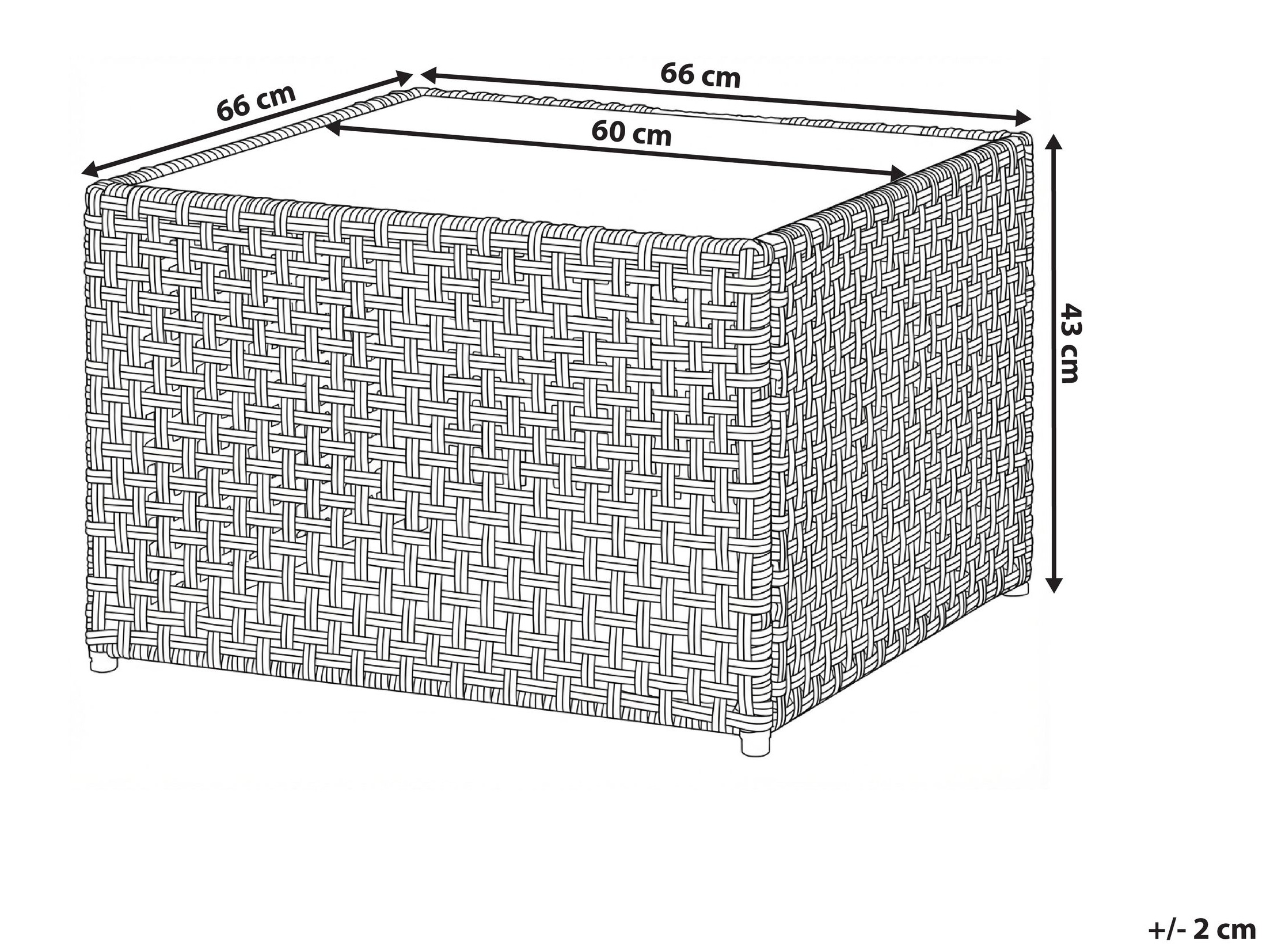 Vrtni stolić za kavu Domenou 107