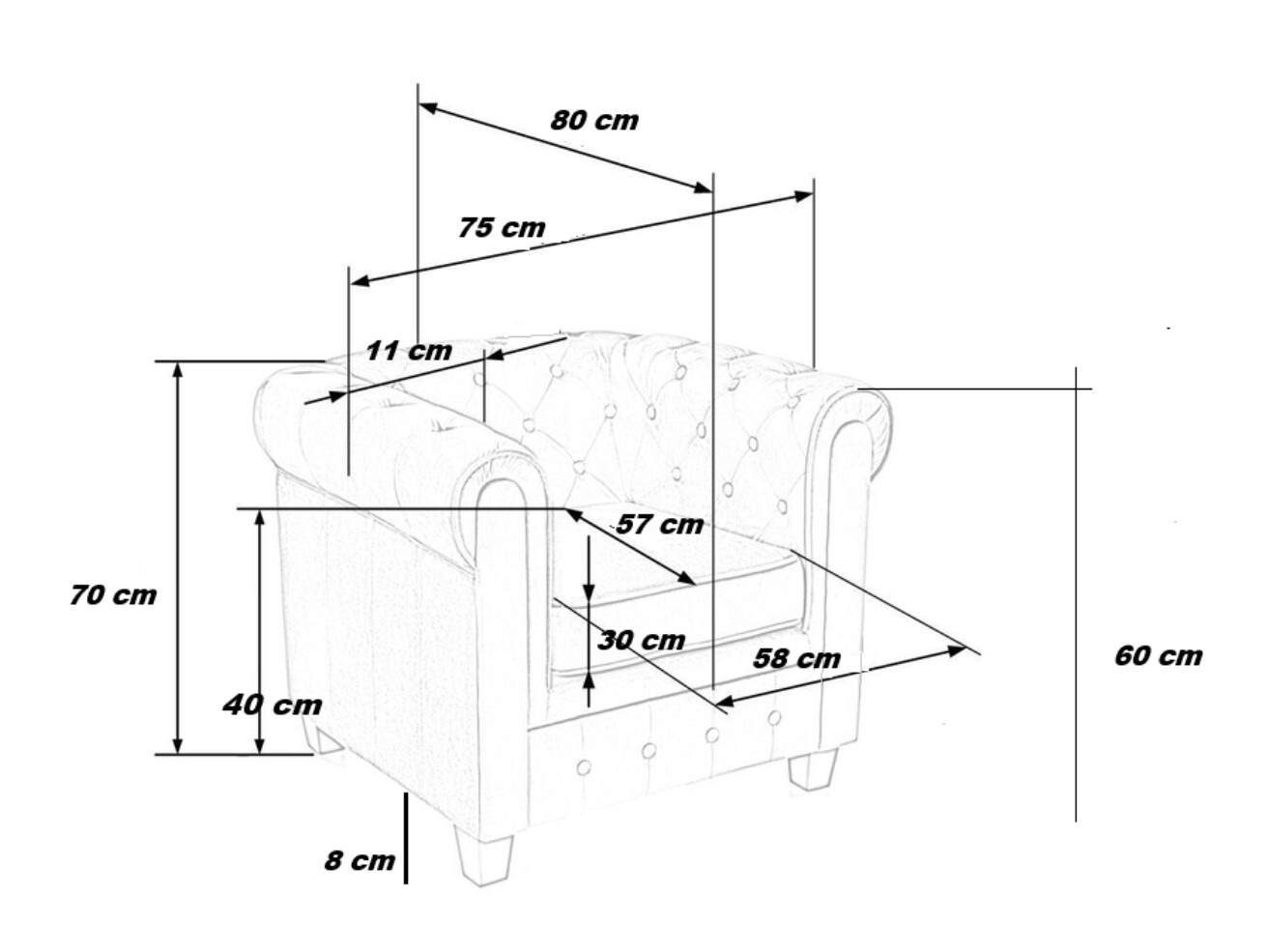 Fotelja Houston 2092 (Bež)