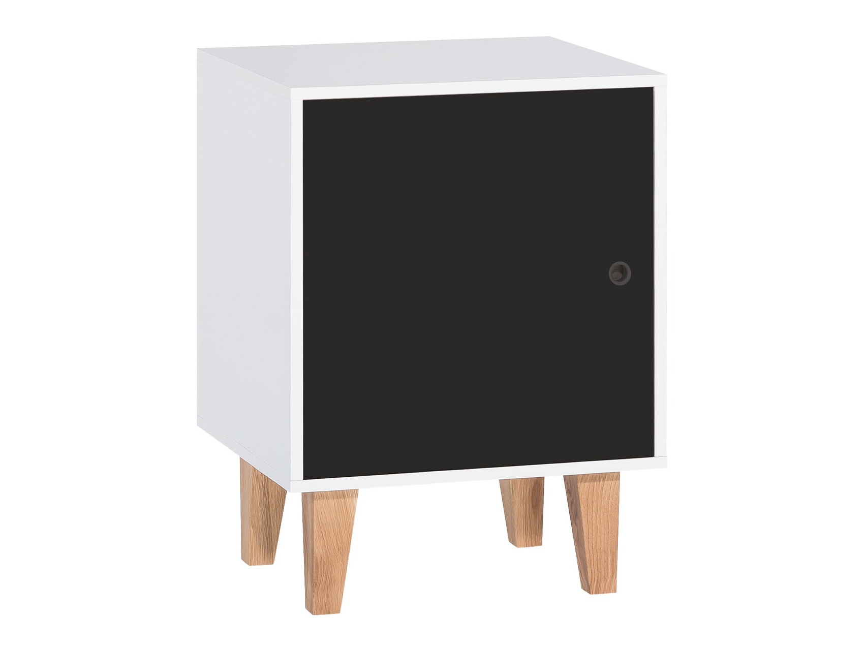 Noćni ormarić Domfera 105 (Bijela + Crna)