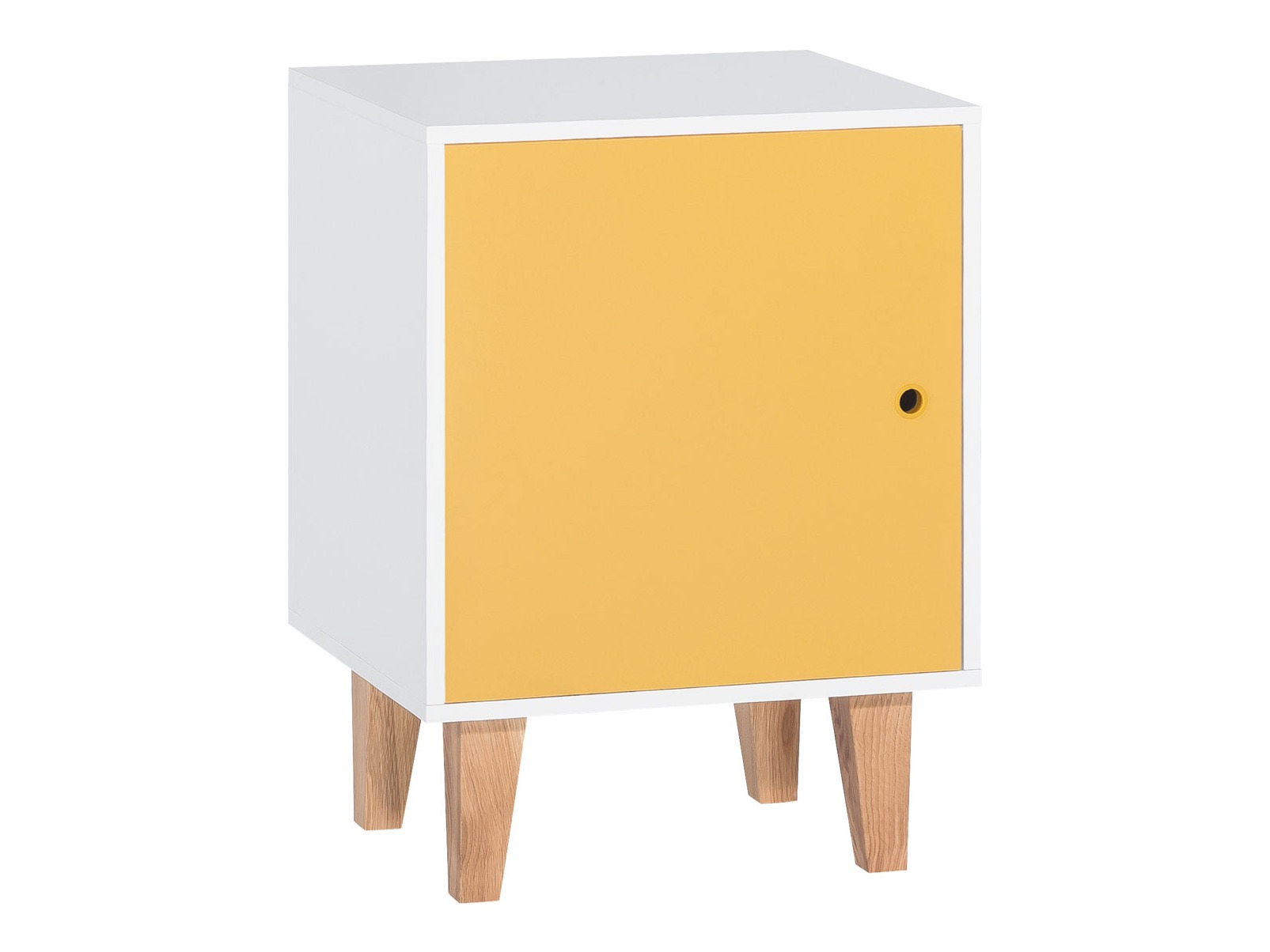 Noćni ormarić Domfera 105 (Bijela + Žuta)