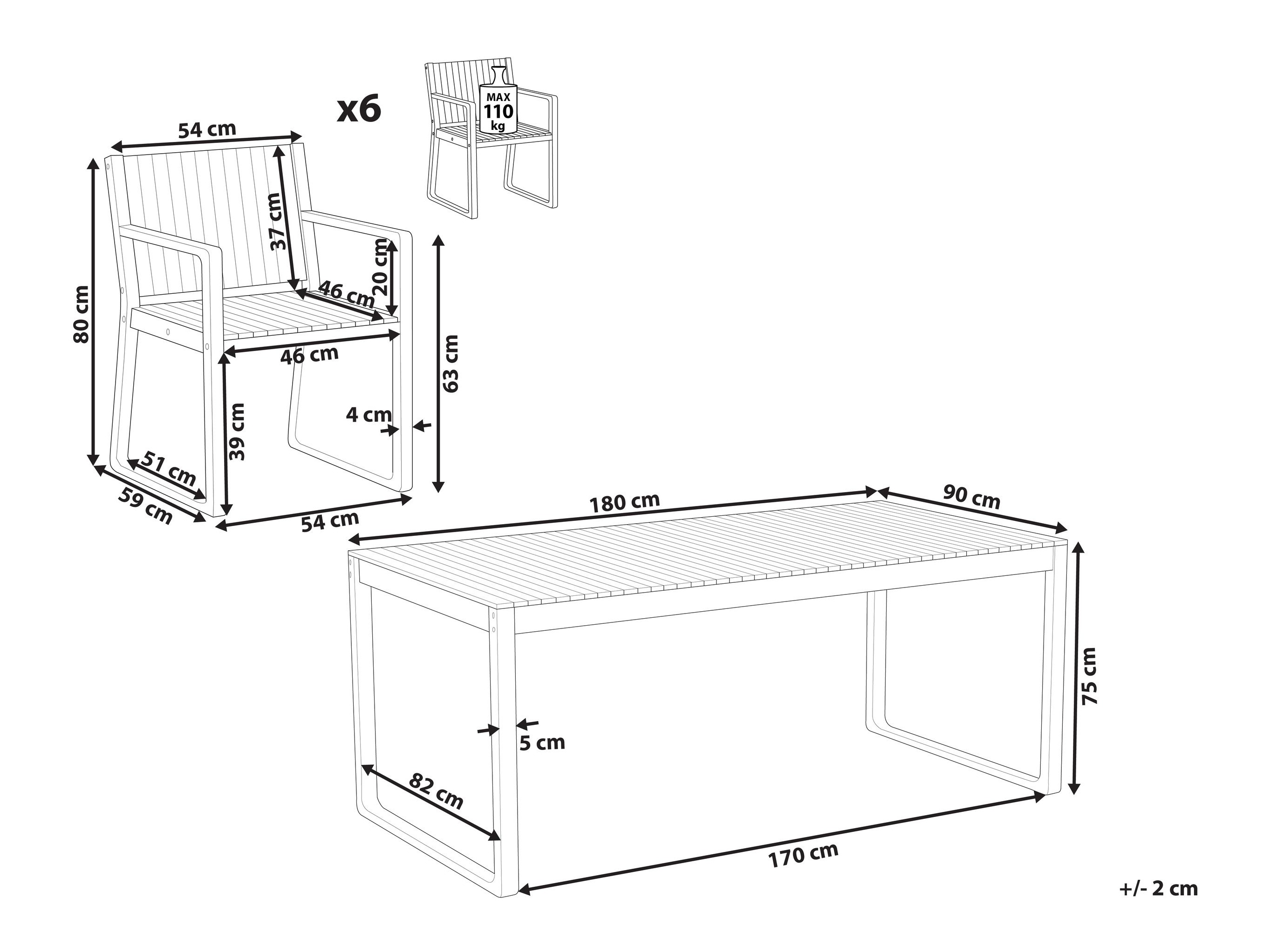 Set stola i stolica Berwyn 3228