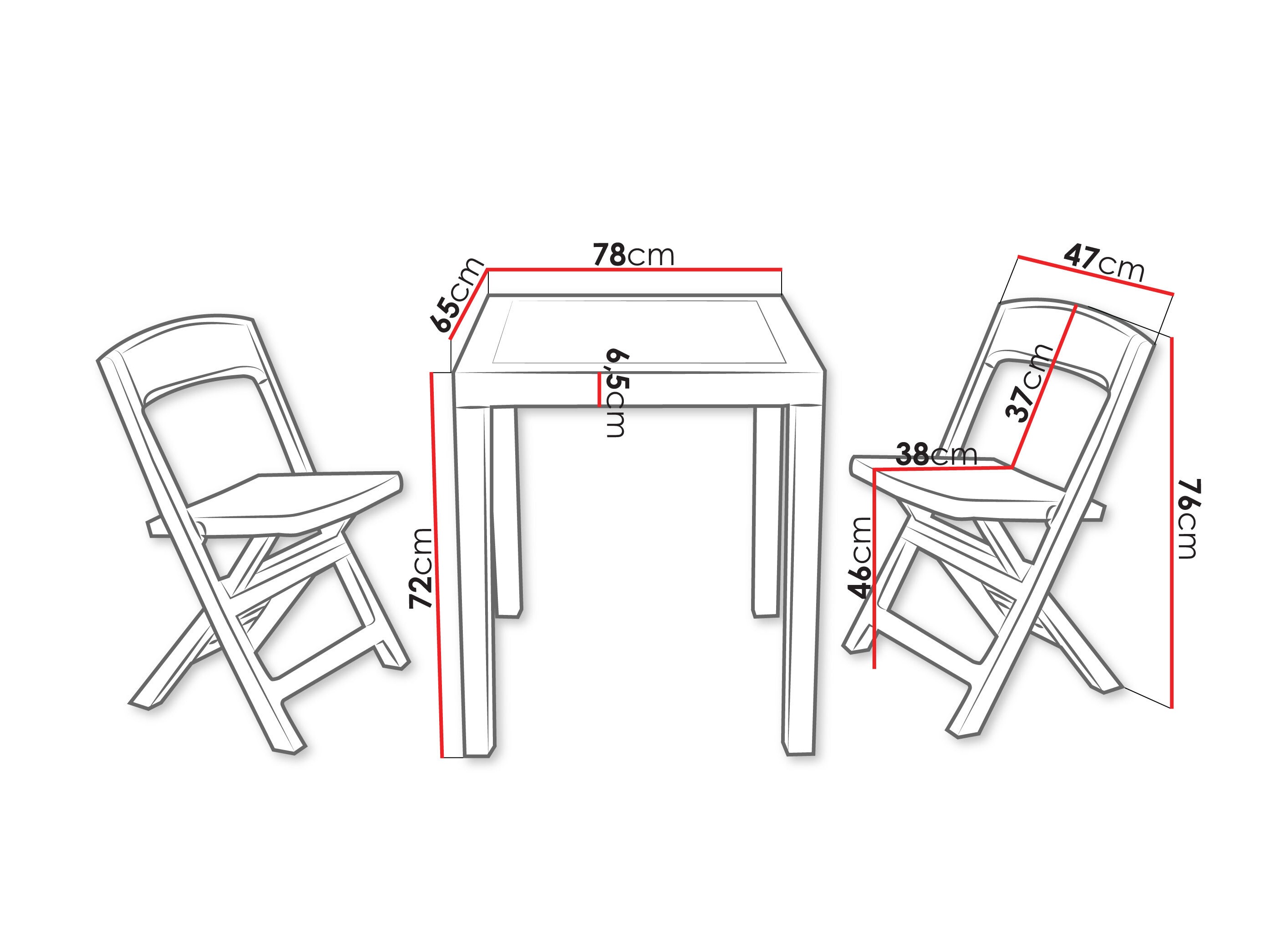 Balkonska garnitura Betulal