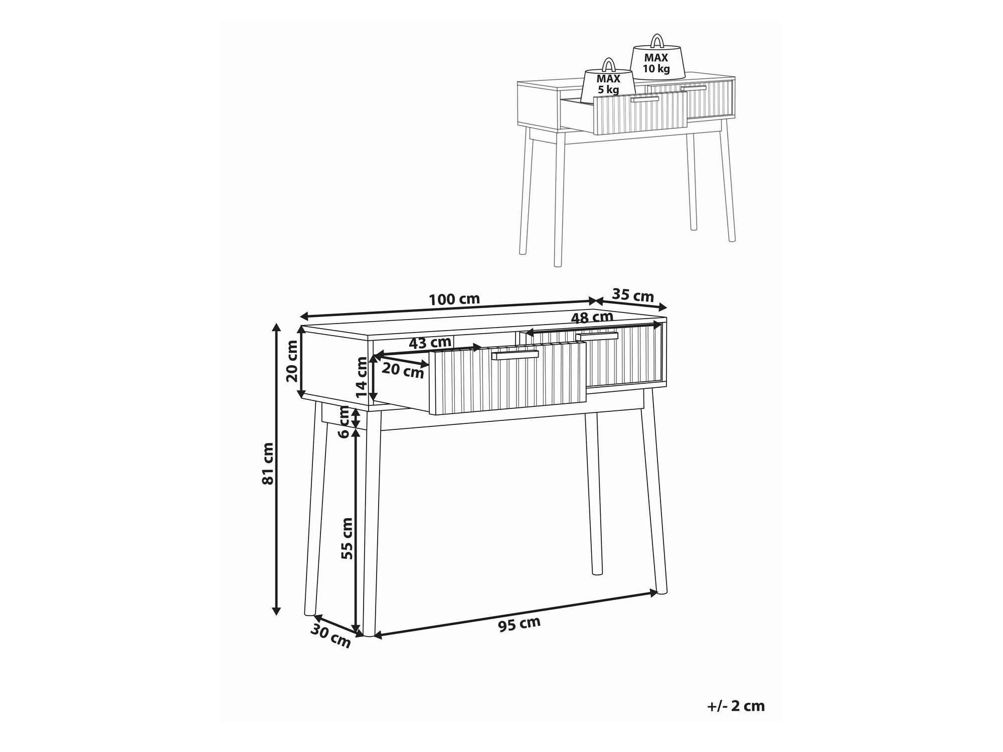 Konzolni stolić SC10042