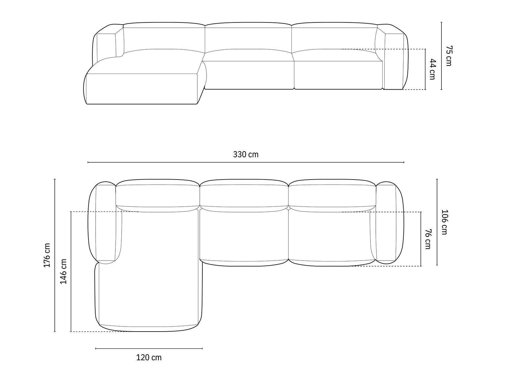 Modularna kutna garnitura SC10036