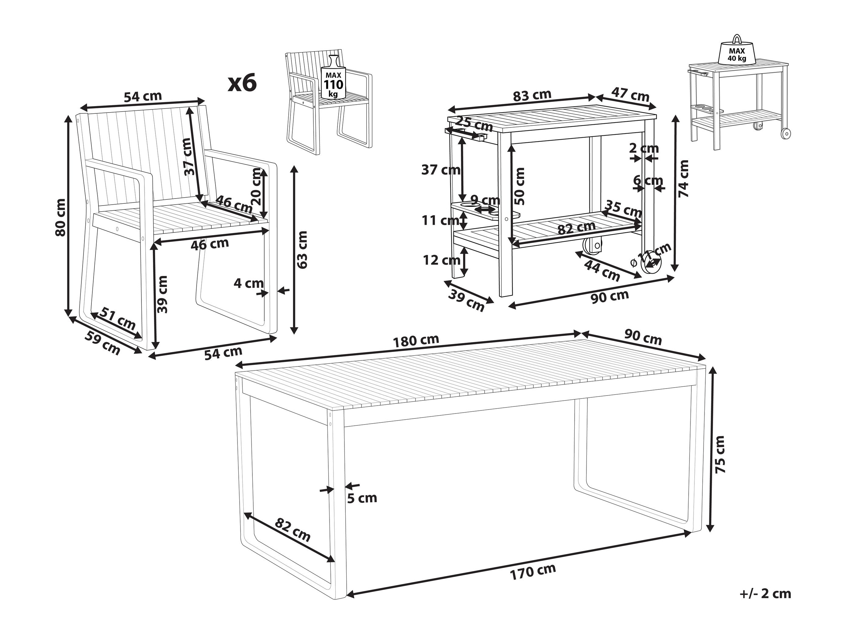 Set stola i stolica Berwyn 3229