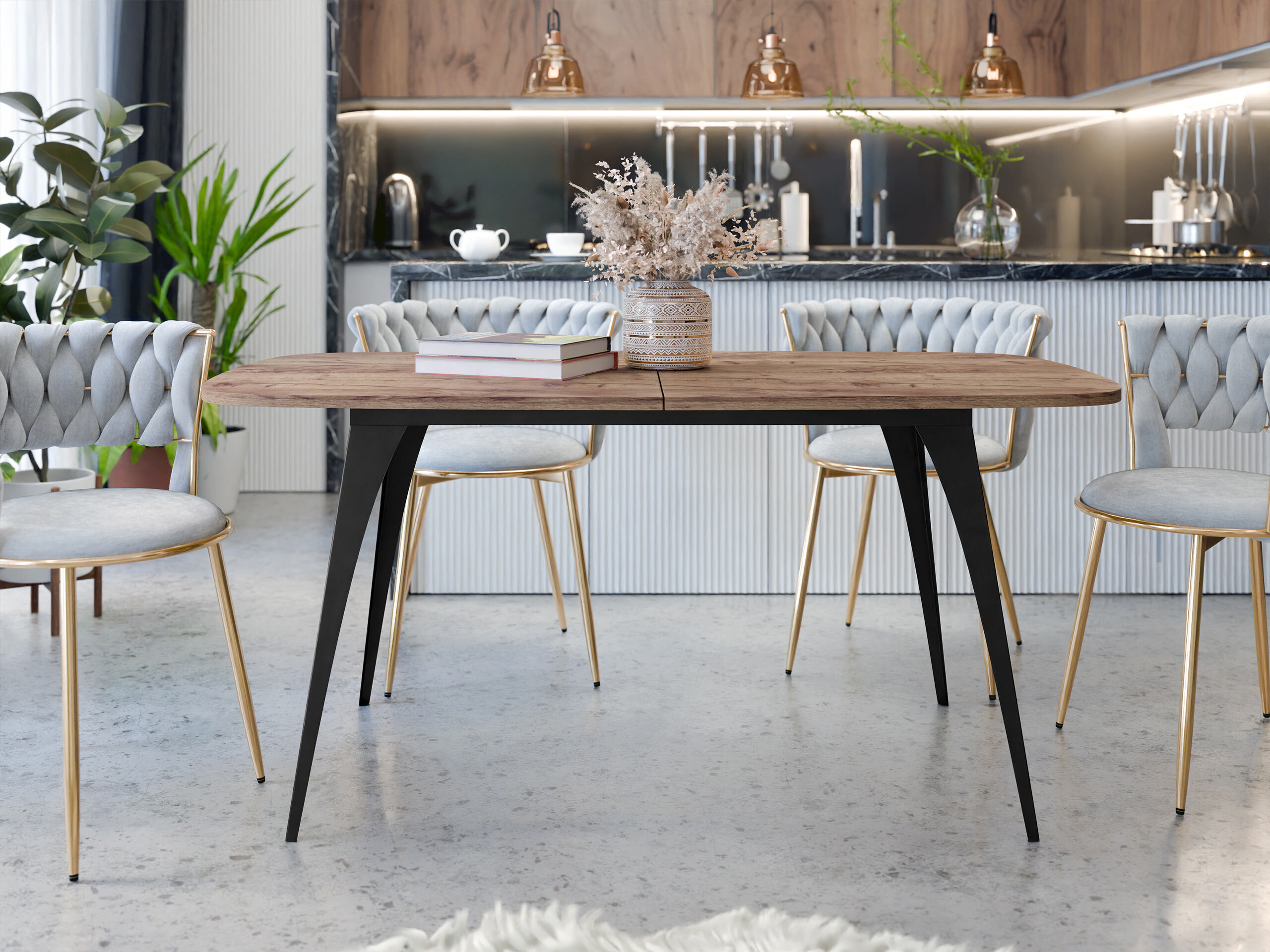 Stol Oswego 131 (Zlatni hrast Craft)