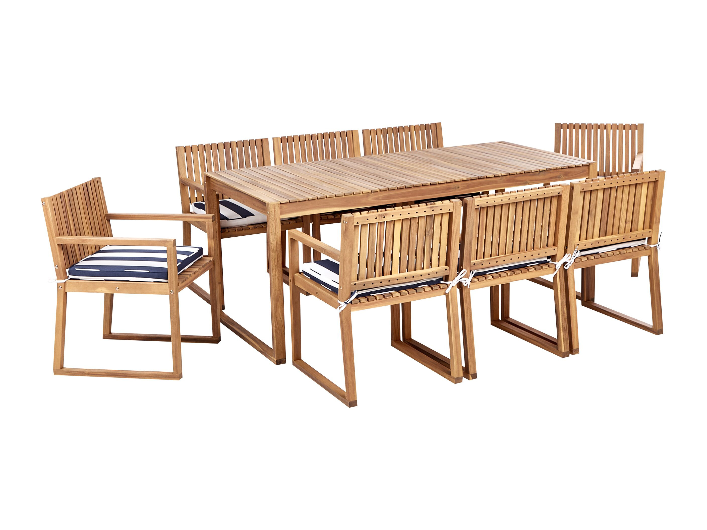 Set stola i stolica Berwyn 3235 (Bijela + Tamna Plava)