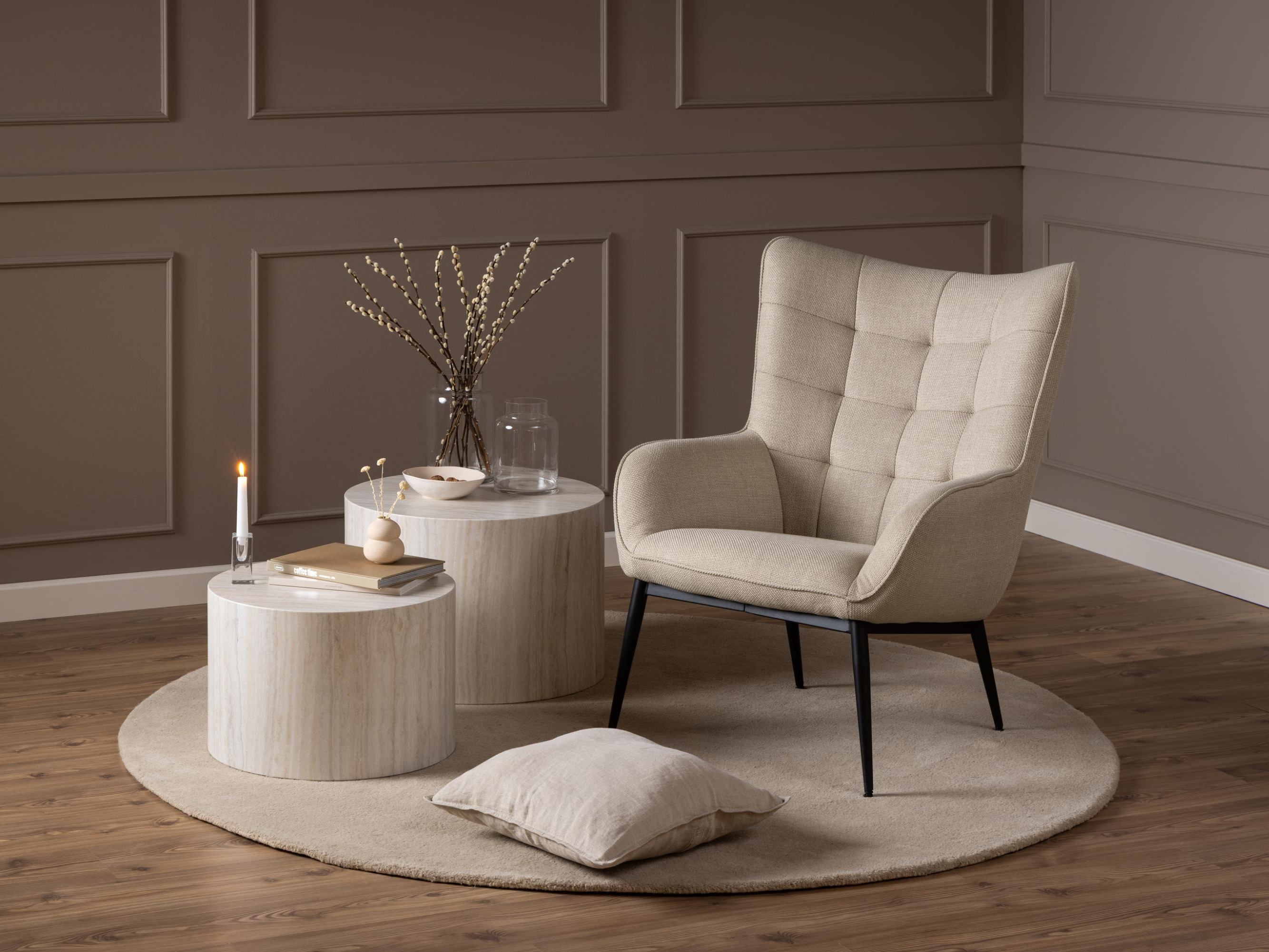 Set stolića za kavu Norsica 800 (Bež)