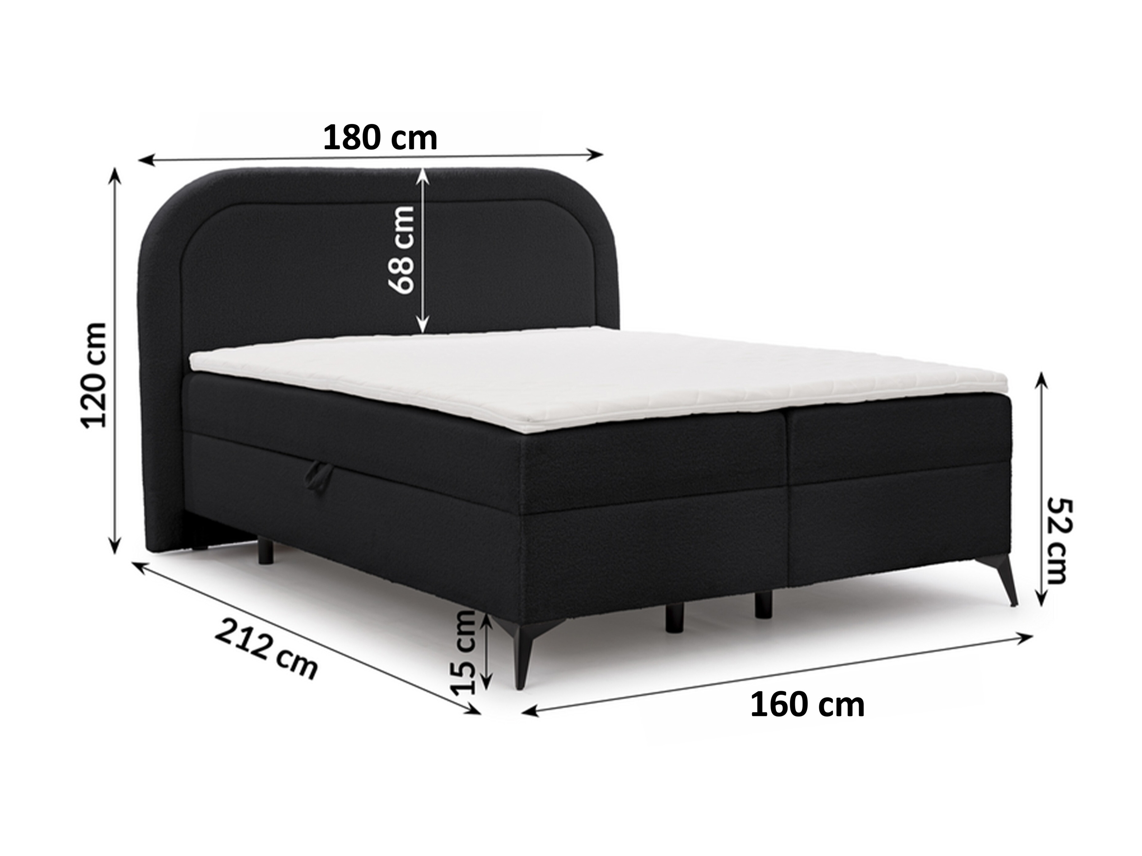 Boxspring krevet Rocklin 115 (Quelle 83)
