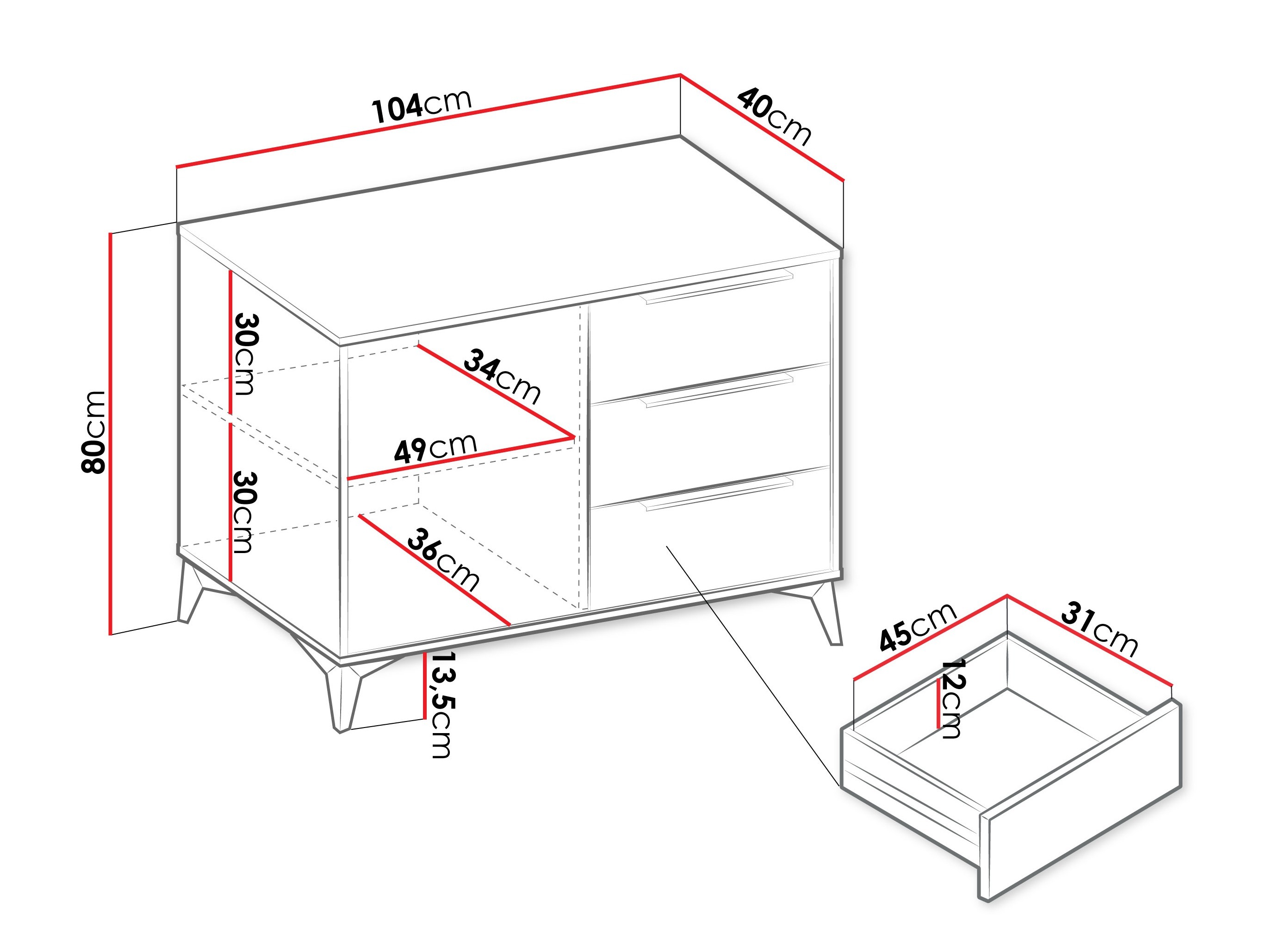 Komoda Comfivo Enoteo 100
