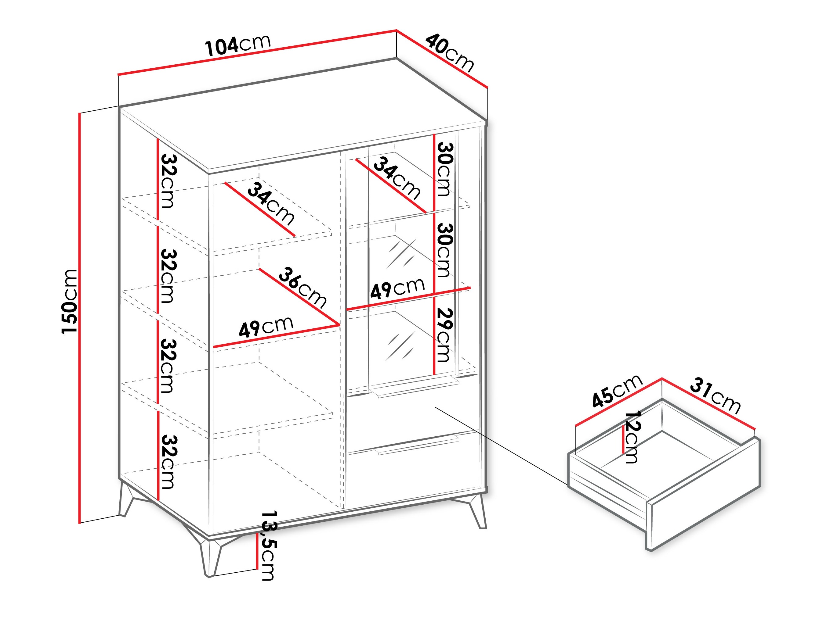 Polica Comfivo Enoteo 109