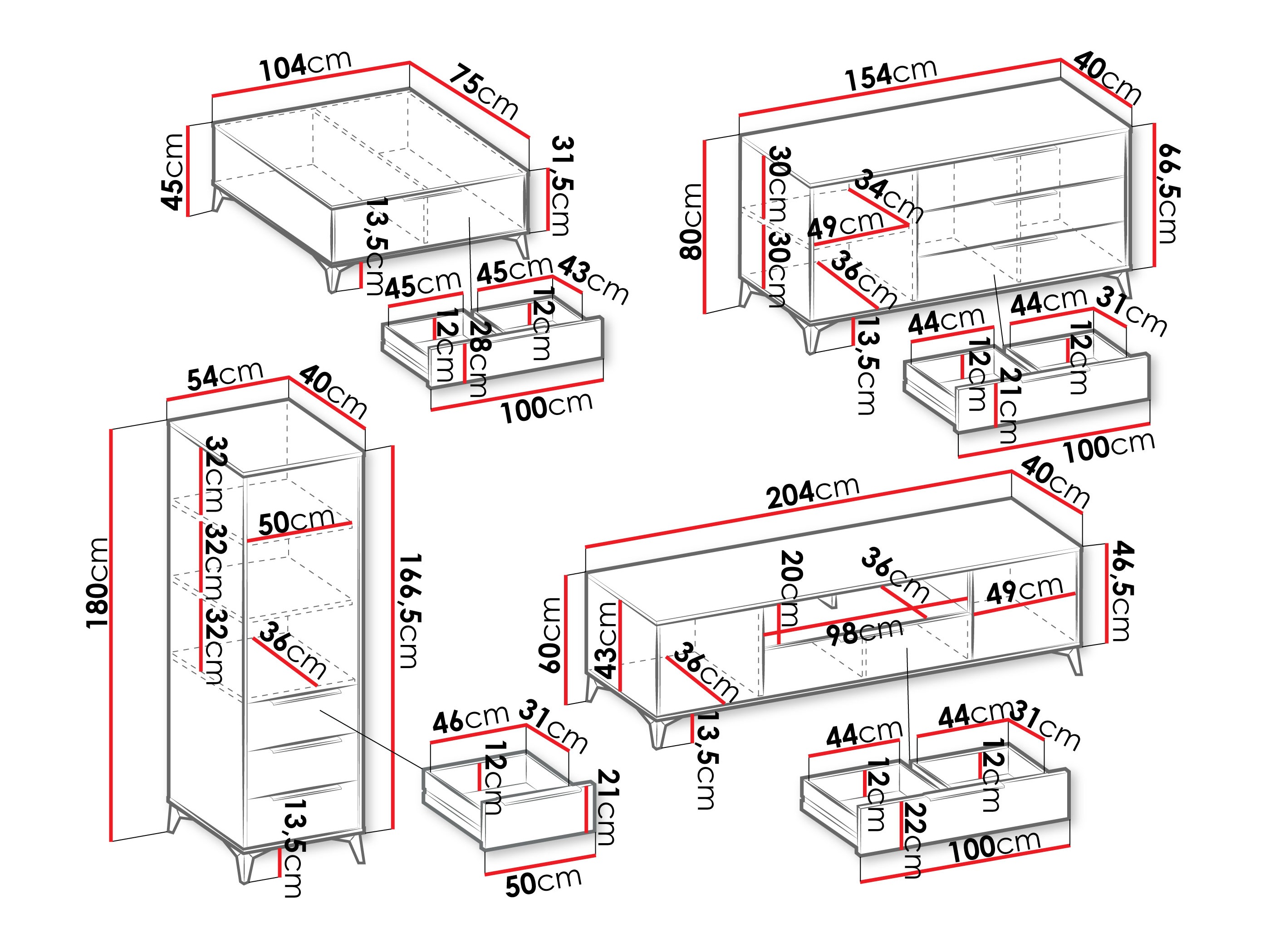 Set za dnevni boravak Comfivo Enoteo 108