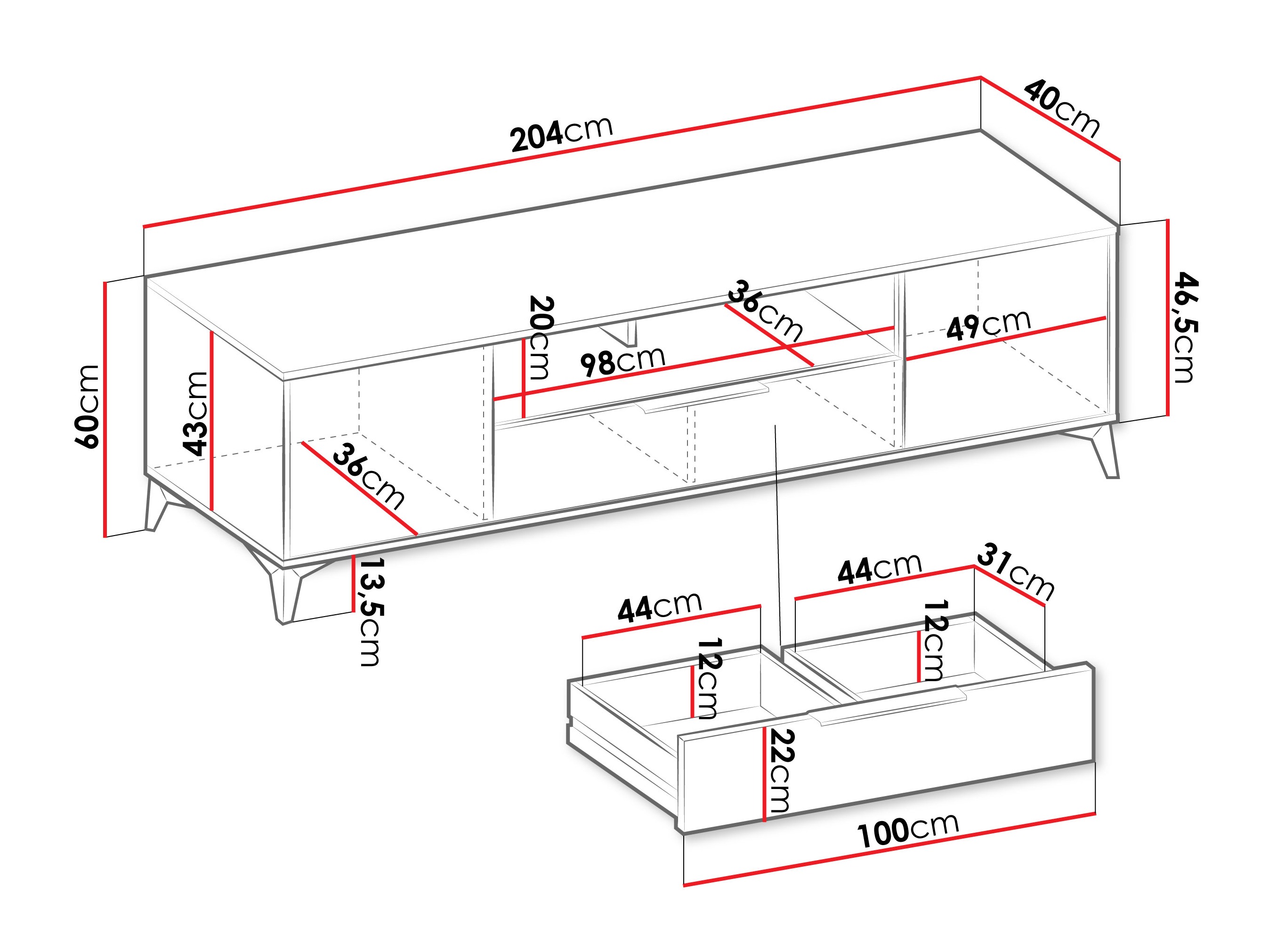 TV stol Comfivo Enoteo 106