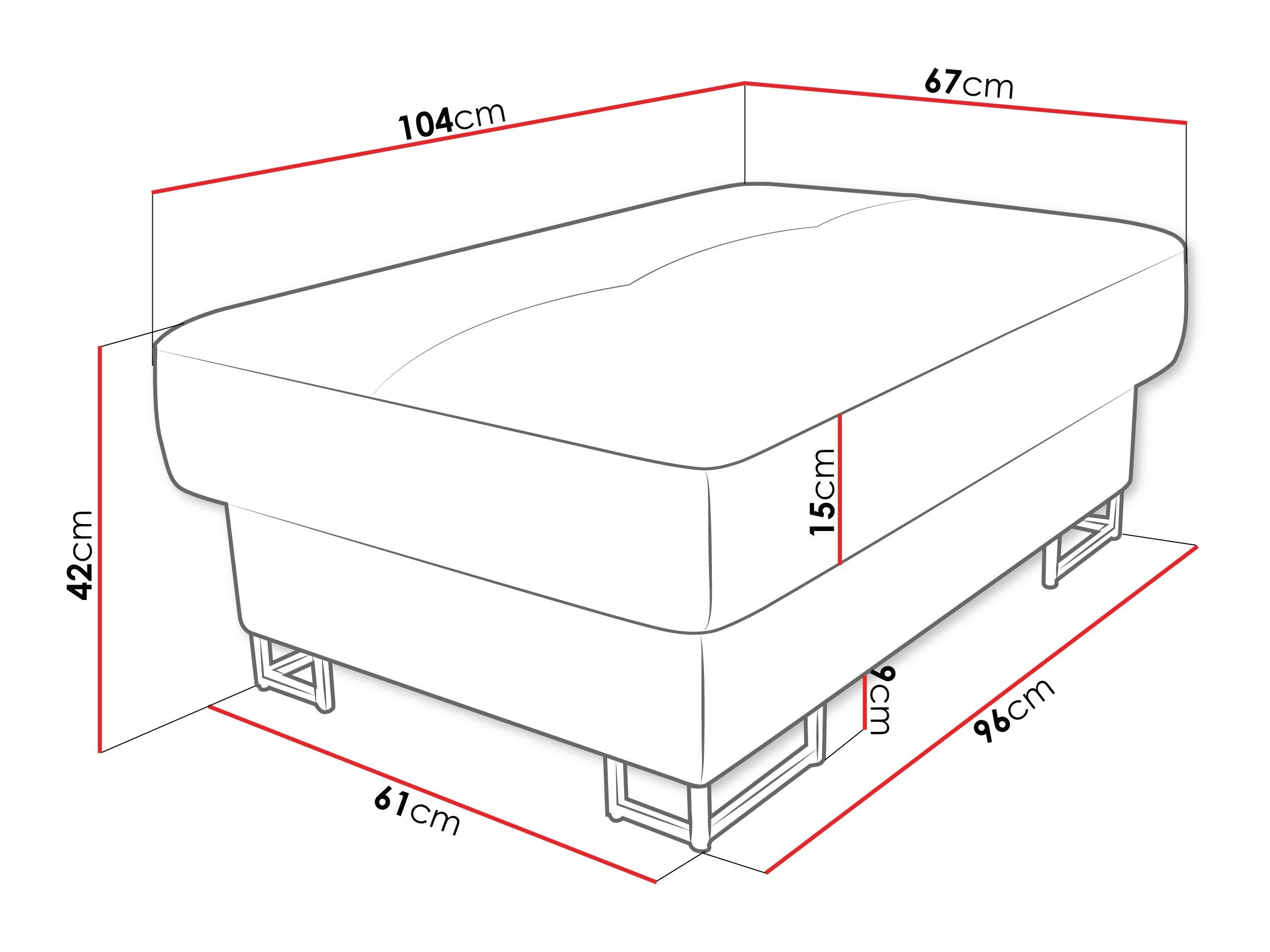 Tapecirana klupa Comfivo Ruta (Magic Velvet 2216)