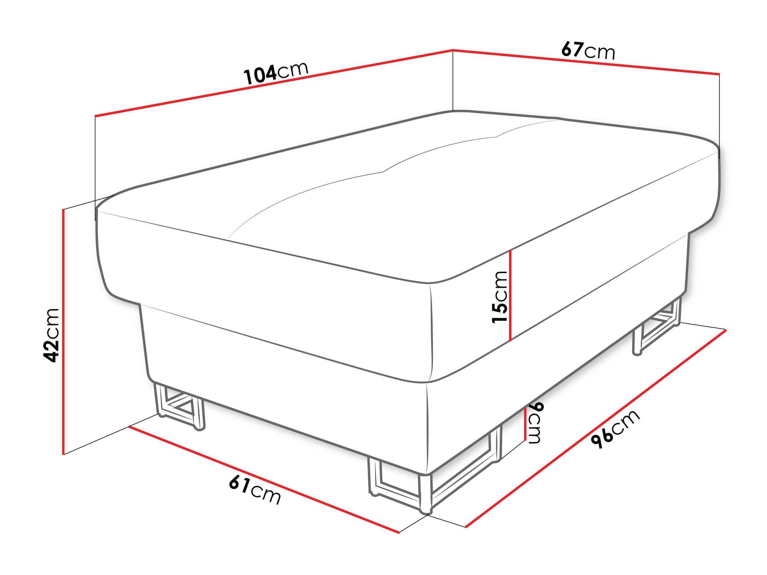 Tapecirana klupa Comfivo Ruta (Margo 227.09)
