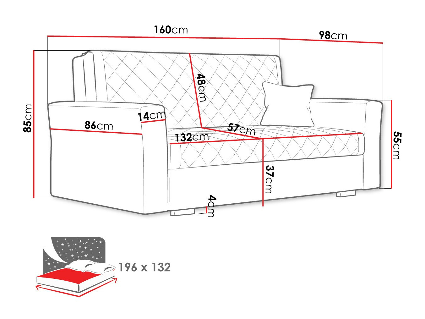 Kauč na razvlačenje SC10078