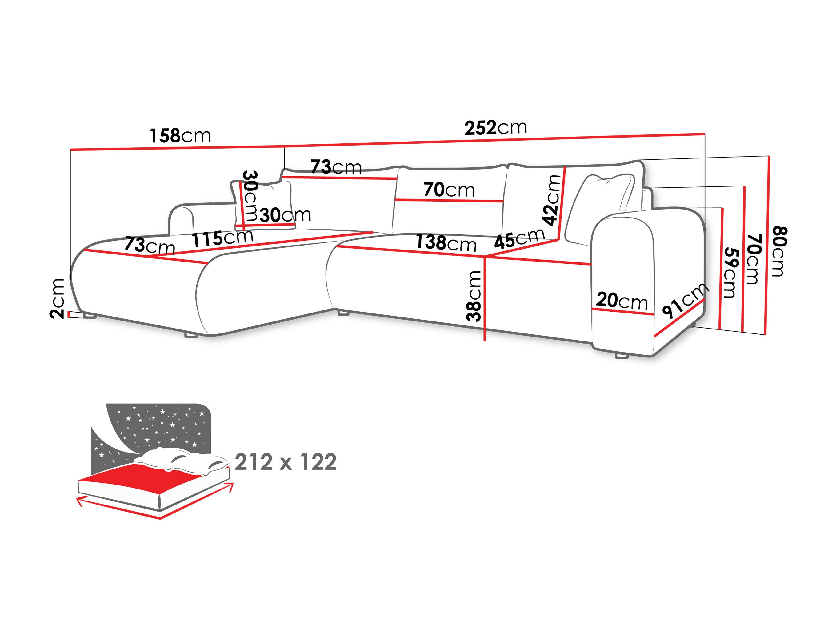 Kutna garnitura Comfivo Labor (Taro 01)