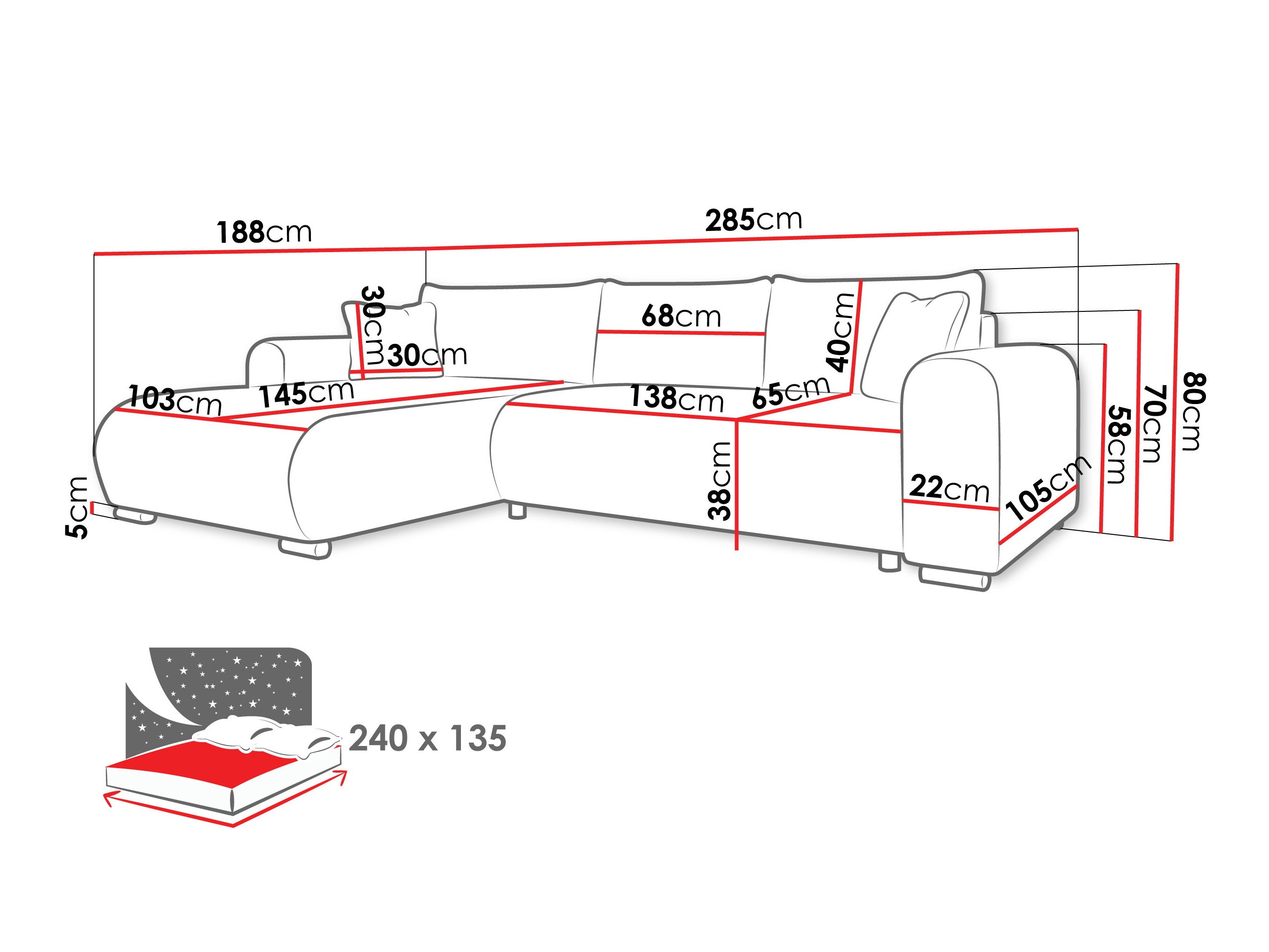 Kutna garnitura Comfivo Consors (Poso 135)