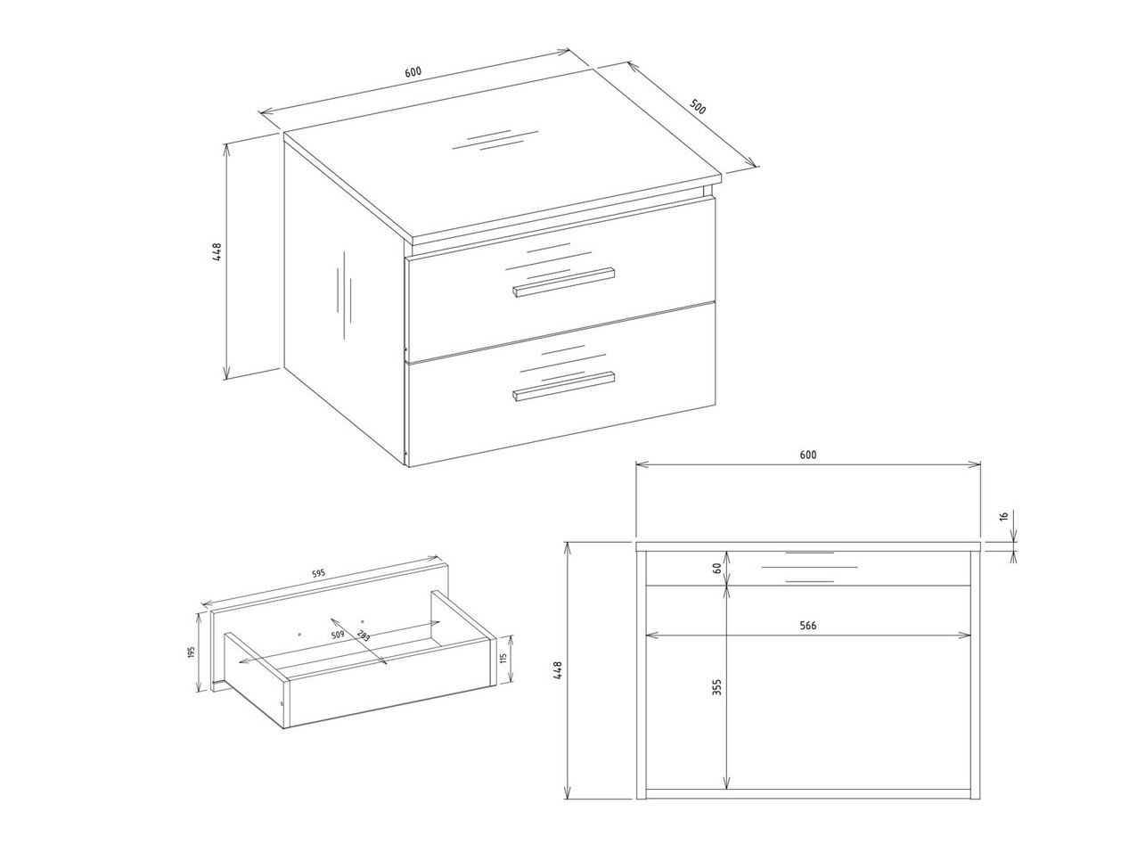 Zidni ormarić za umivaonik Nolmaru 112