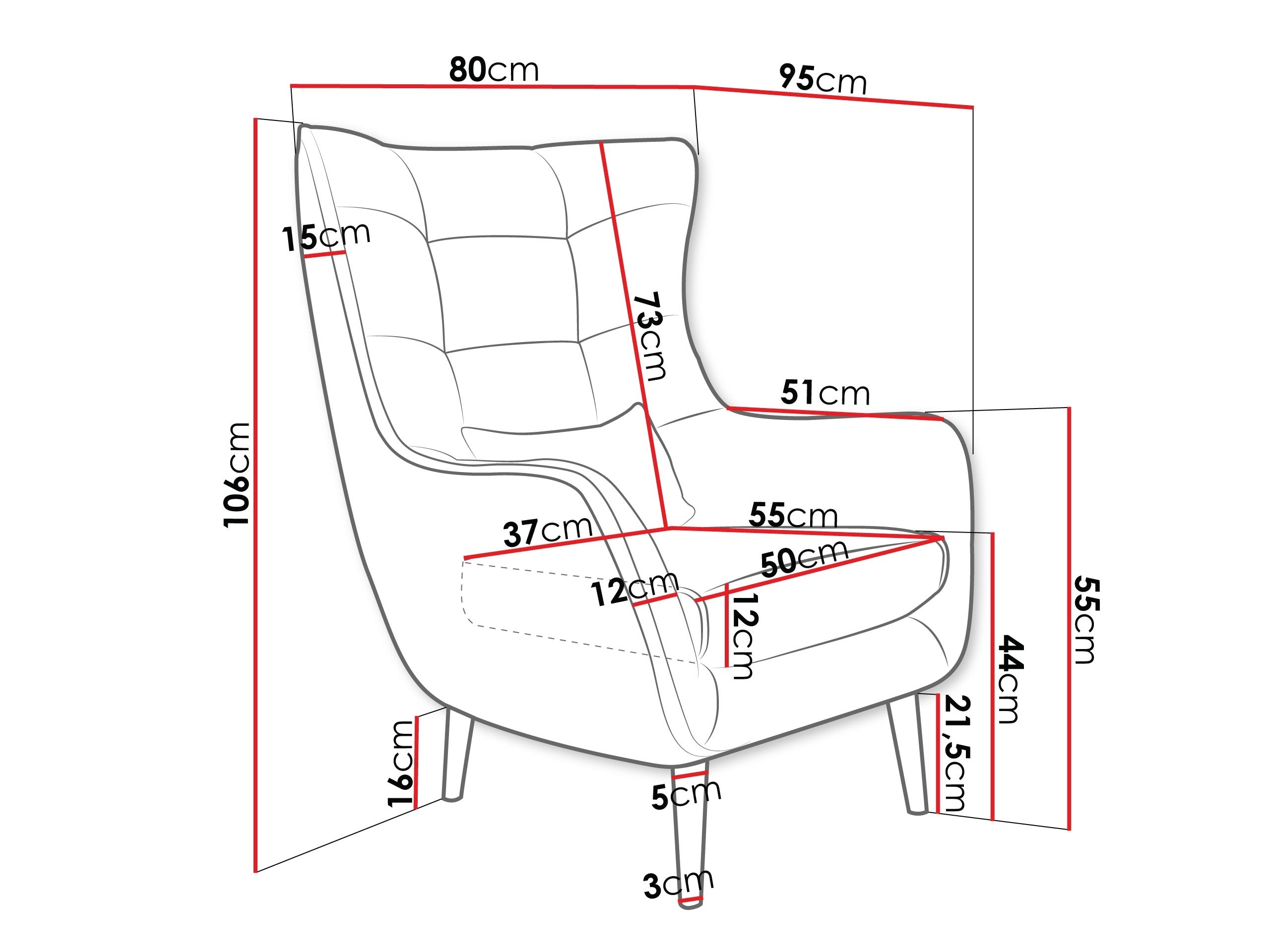 Fotelja Comfivo Ulmus VI (Lambi 03)