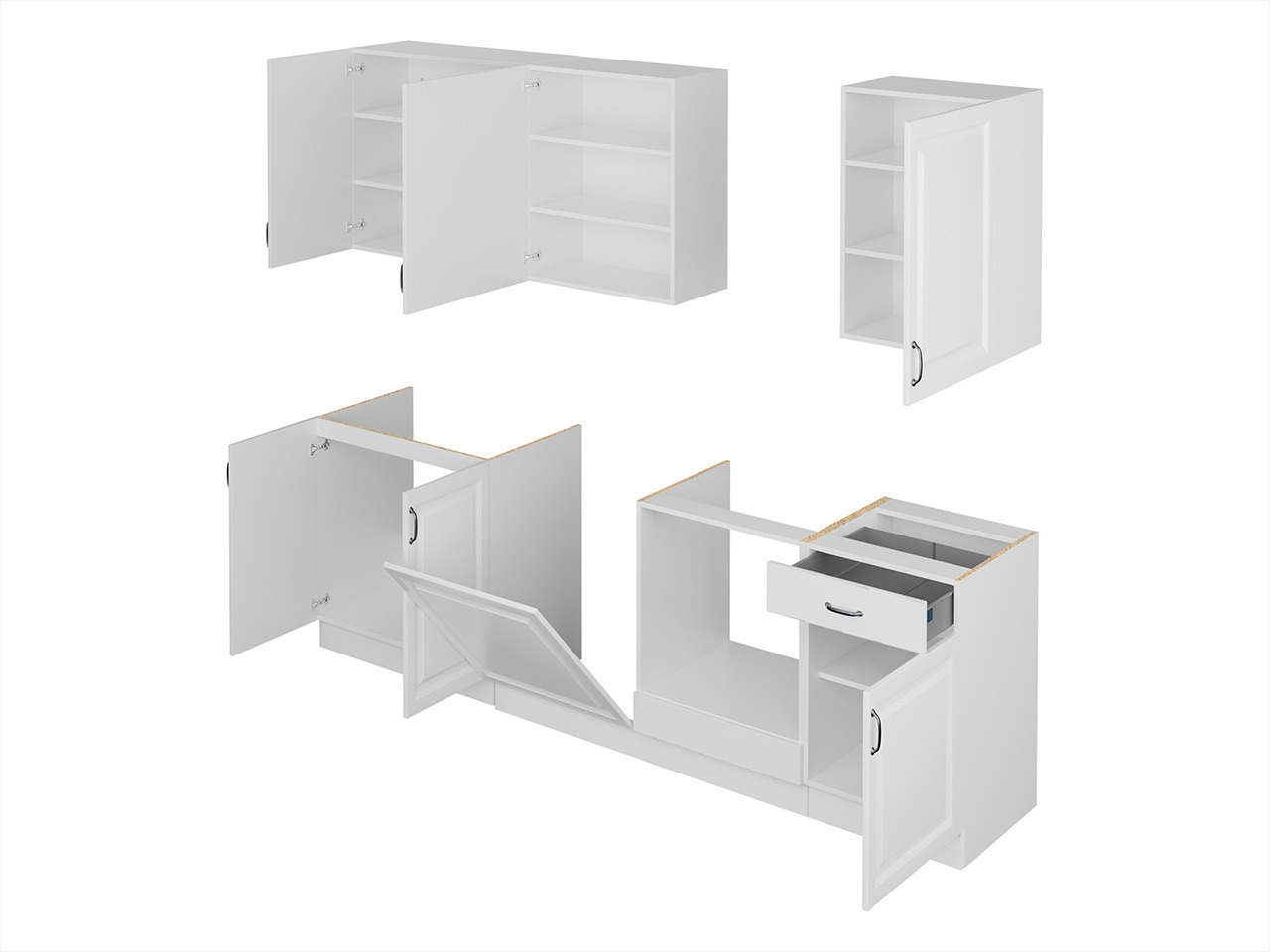 Modularan kuhinjski set Retro White 150