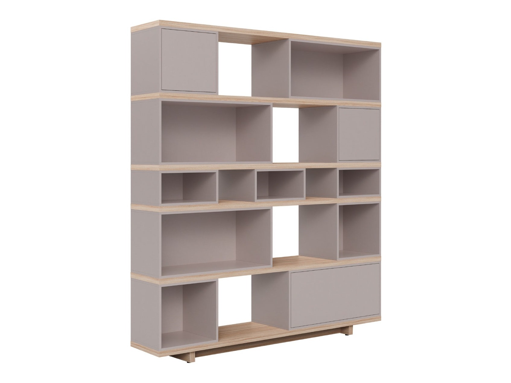 Polica Valdosta 107 (Sivo bež + Bagrem)