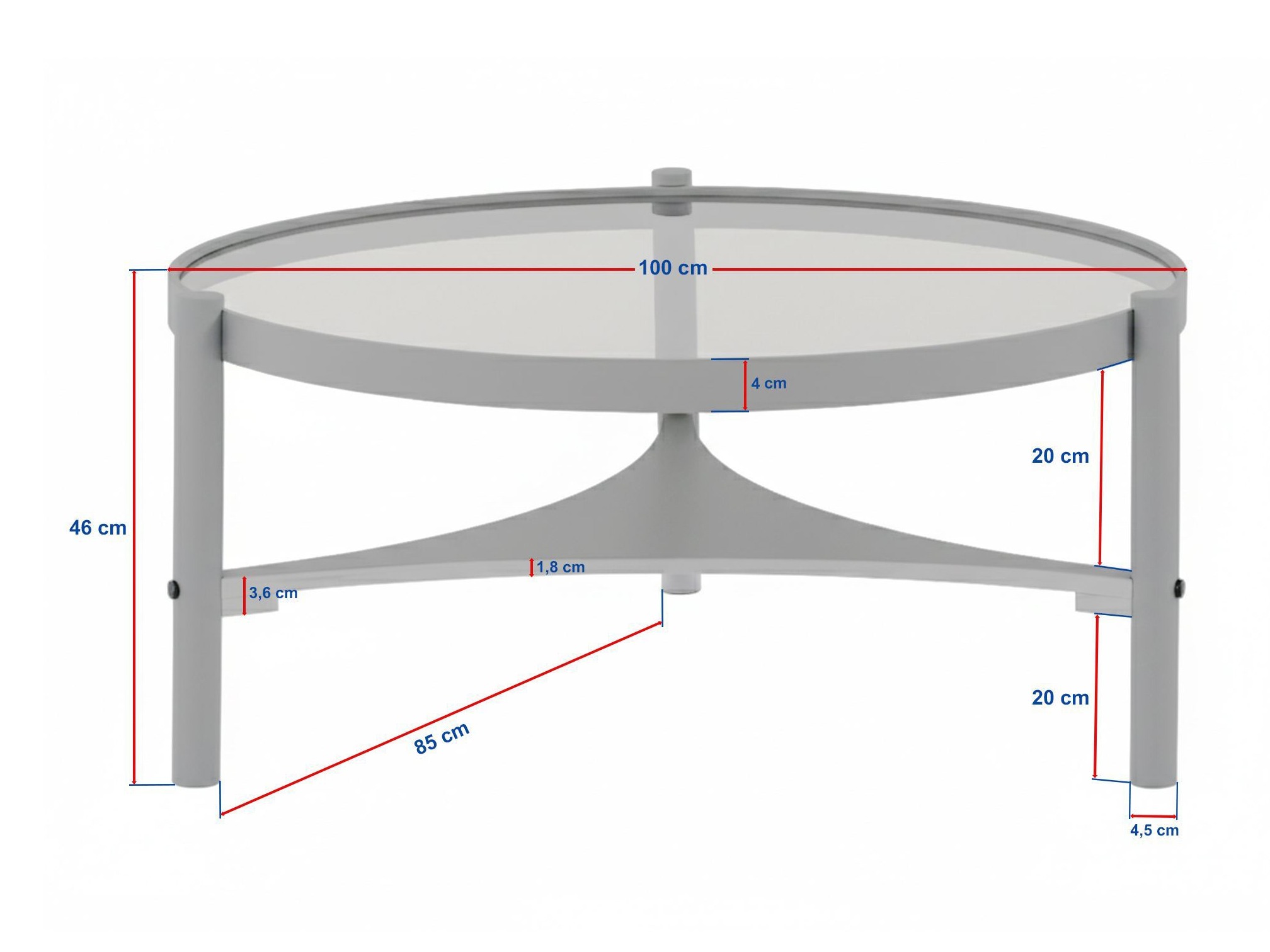 Stolić za kavu Kailua 2661 (Orah)