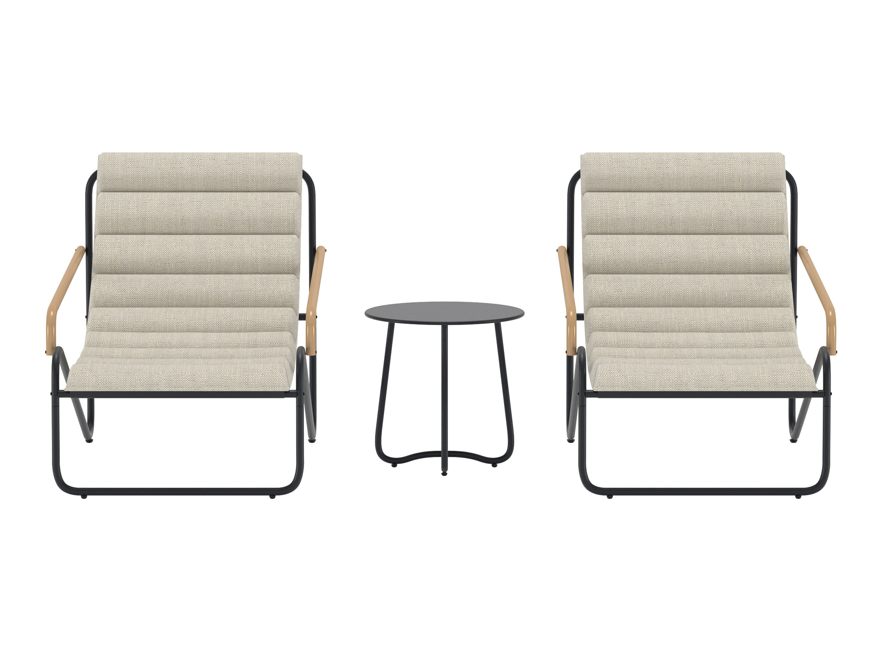 Balkonska garnitura Dallas 5194 (Crna)