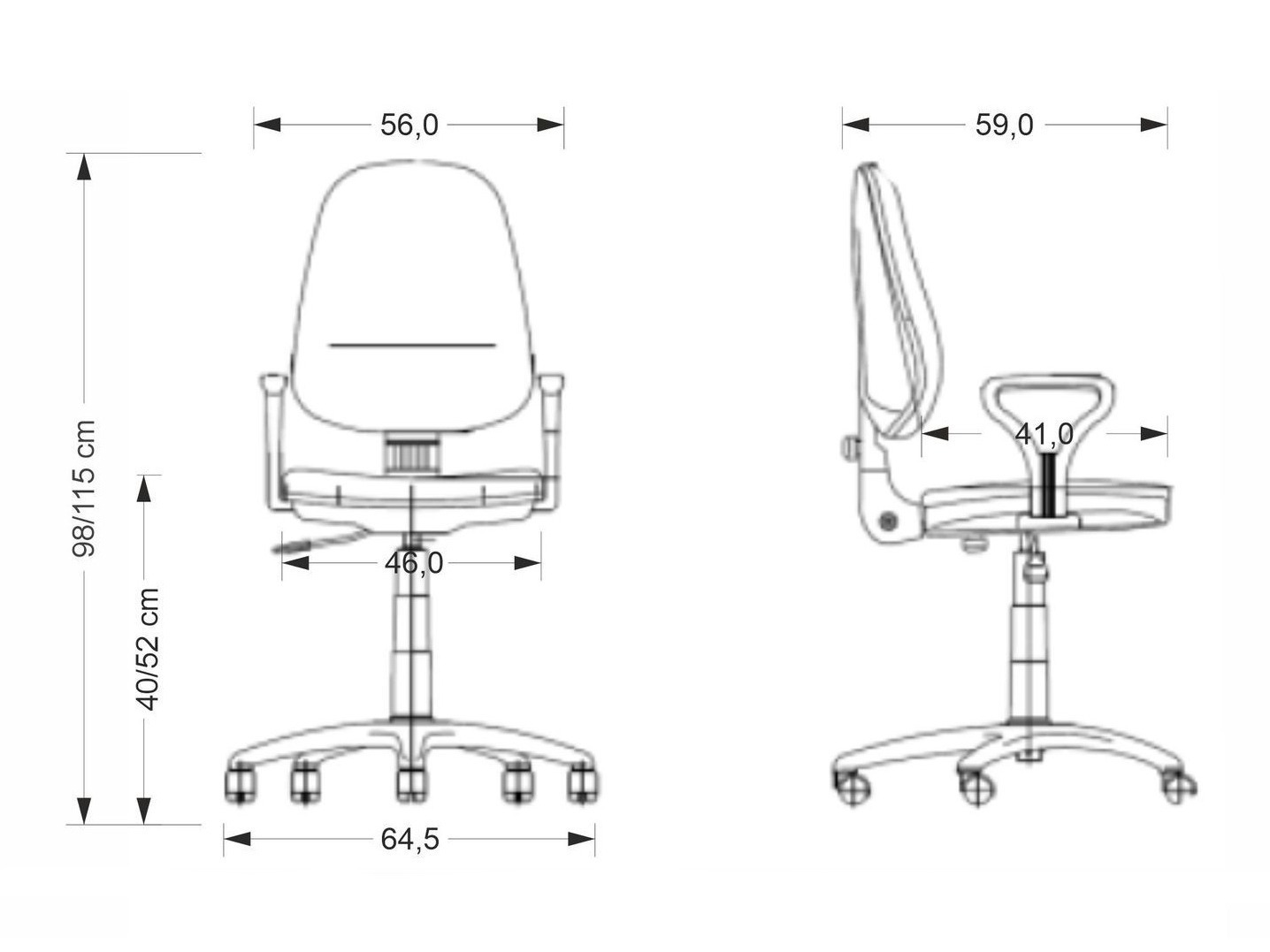 Uredska stolica Houston 152 (Crna)