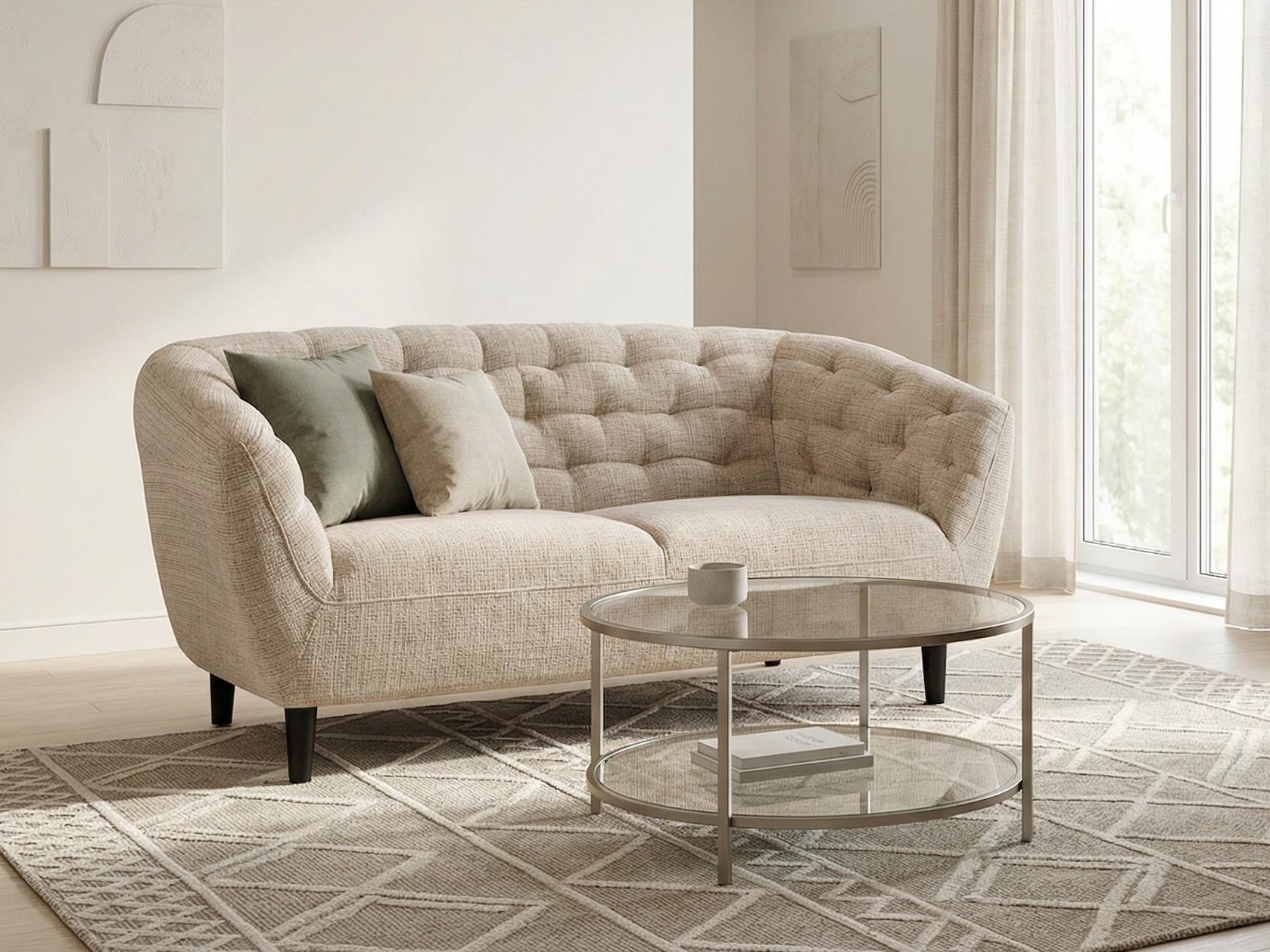 Chesterfield kauč Norsica 260 (Bež)