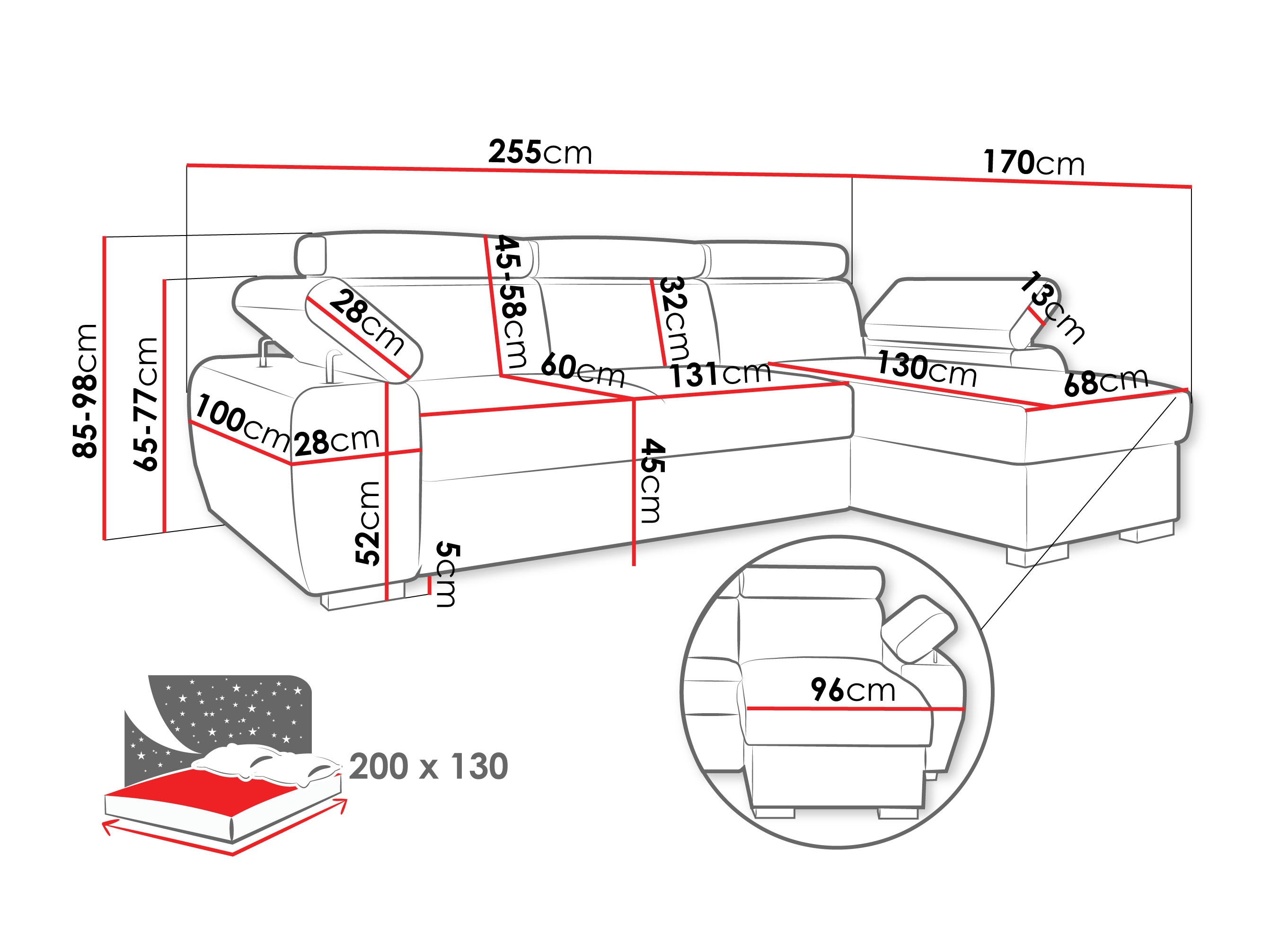 Kutna garnitura Columbus 252 (Lumo 30)